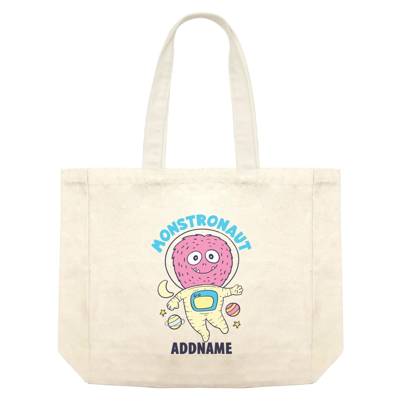 Cool Cute Monster Monstronaut Monster Addname Shopping Bag