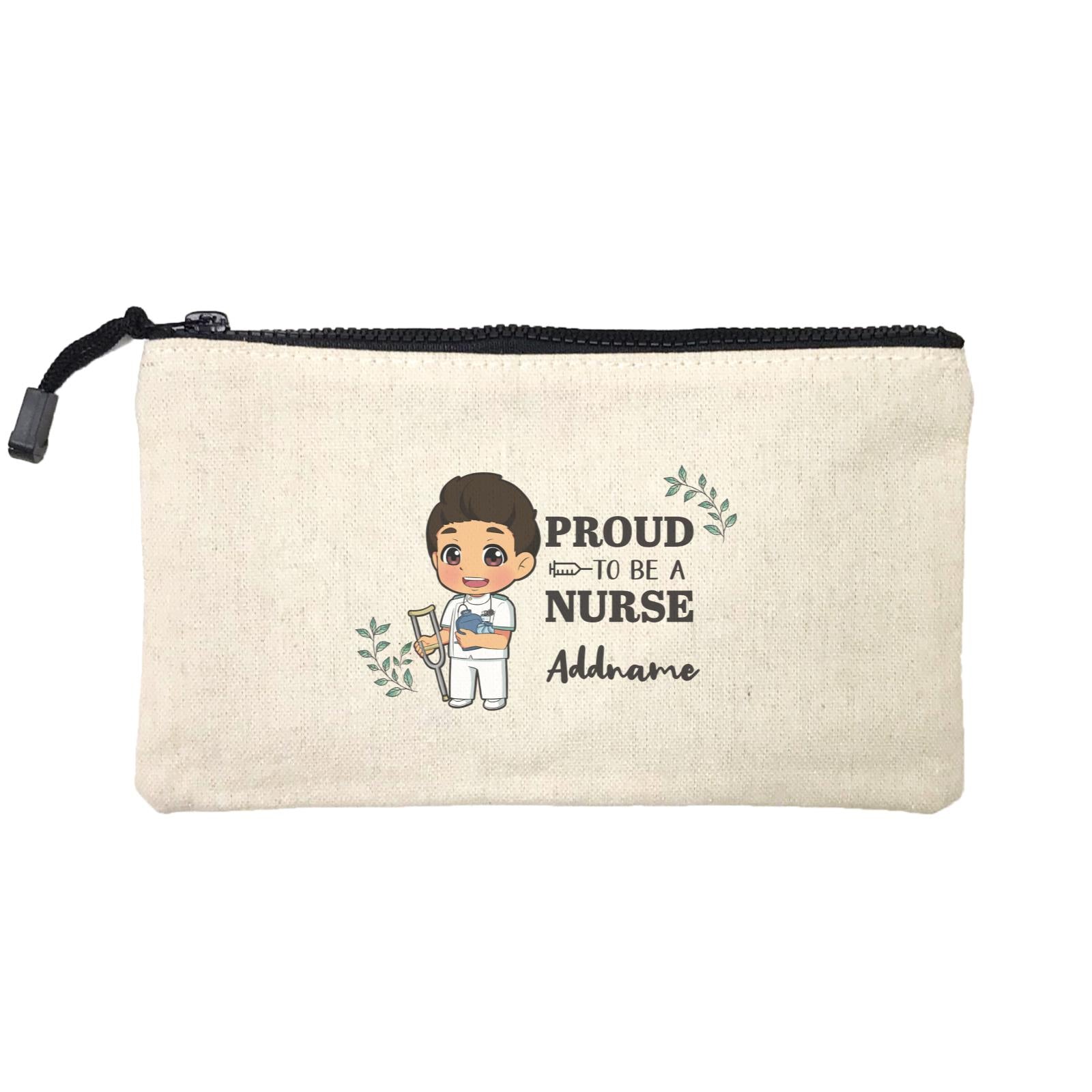 Proud To Be A Nurse Chibi Male Malay Mini Accessories Stationery Pouch