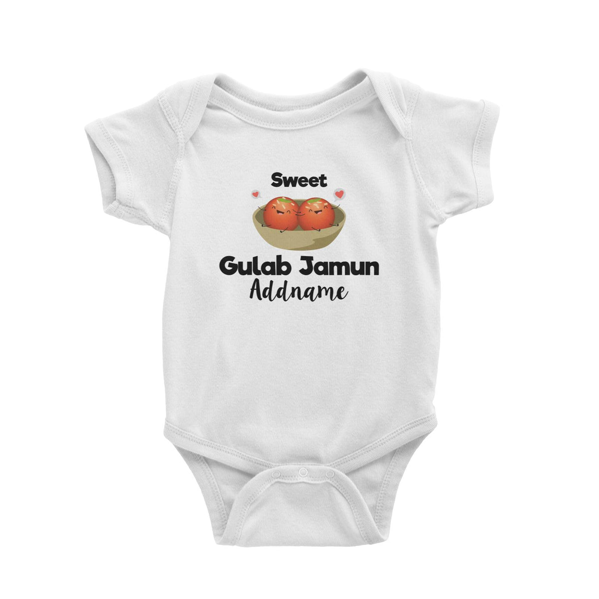 Sweet Gulab Jamun Addname Baby Romper