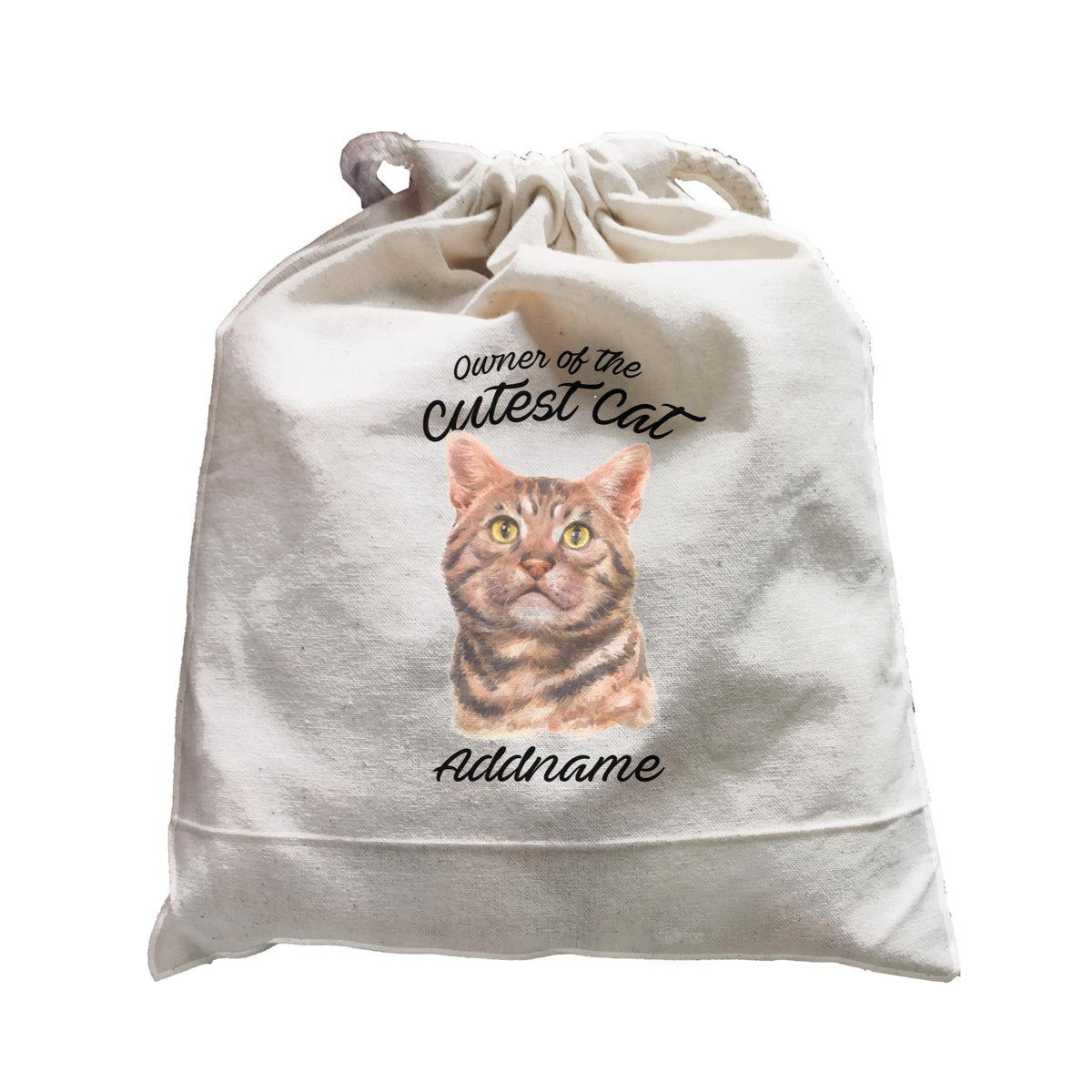 Watercolor Owner Of The Cutest Cat American Shorthair Addname Satchel