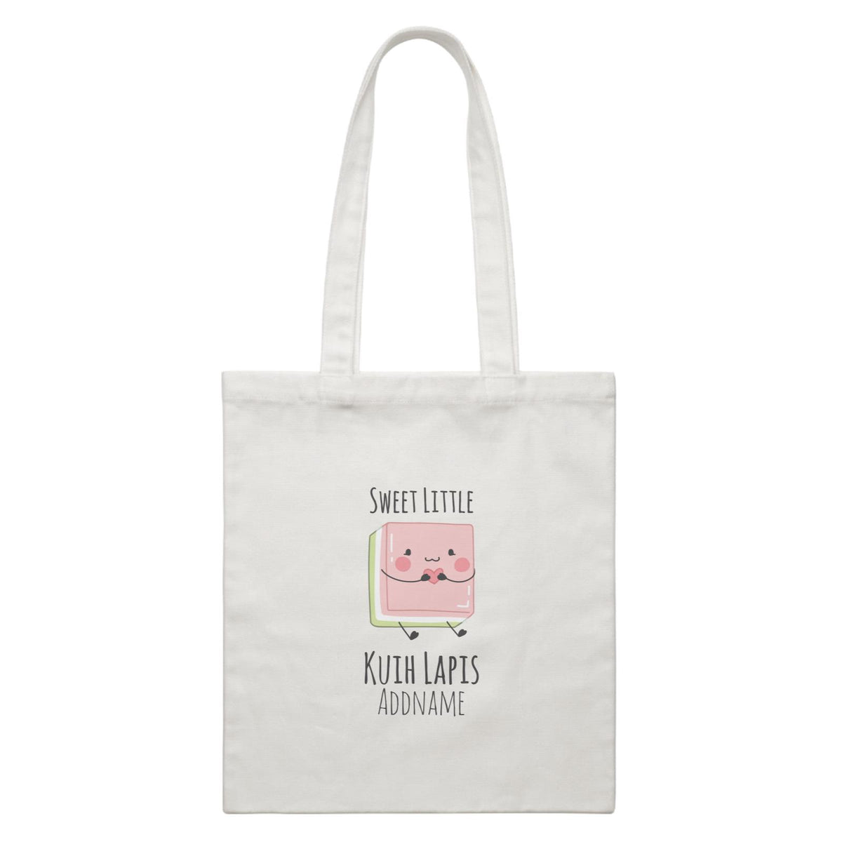 Raya Kuih Sweet 1 Sweet Little Kuih Lapis Addname White Canvas Bag