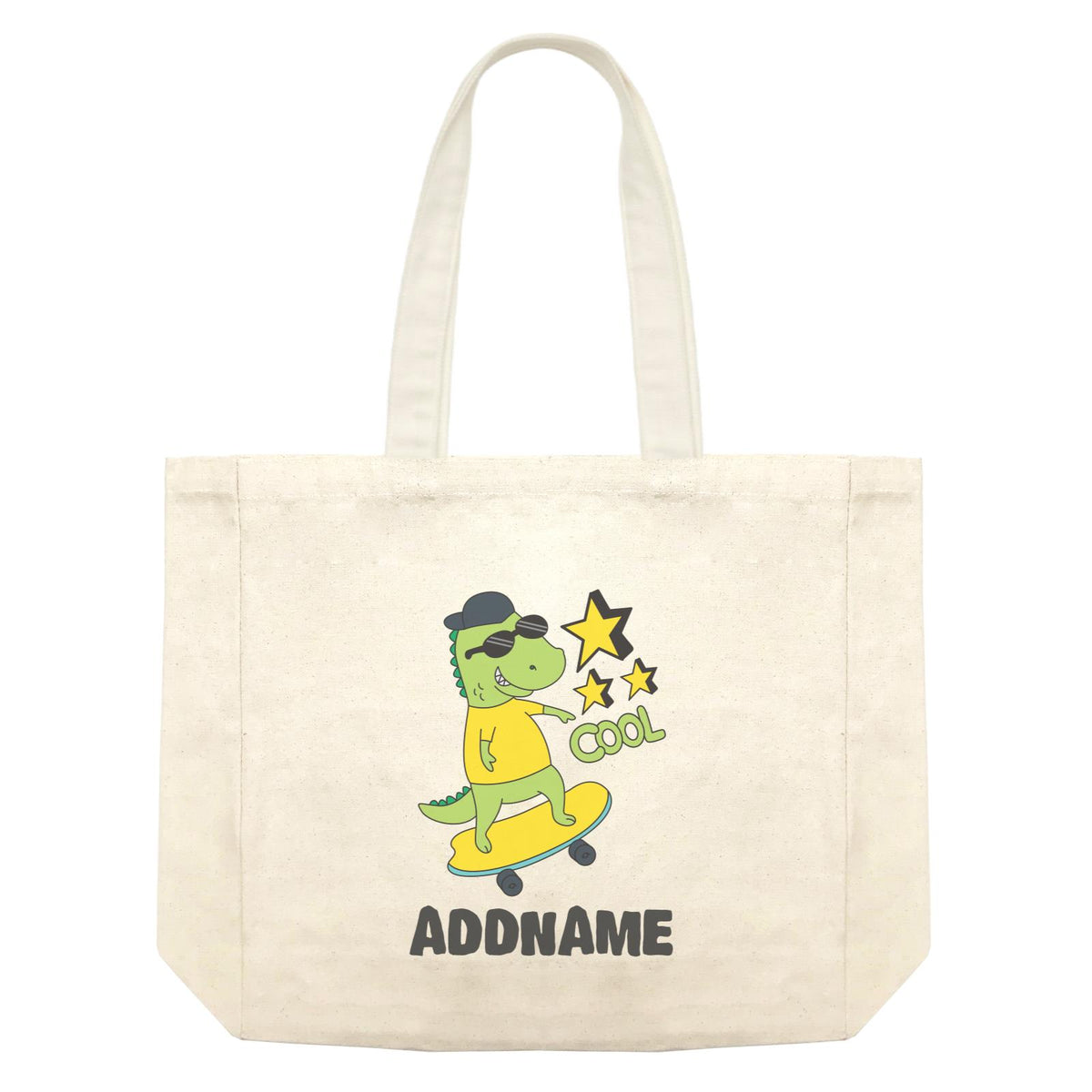 Super Cute Dinosaur Cool Skater Shopping Bag