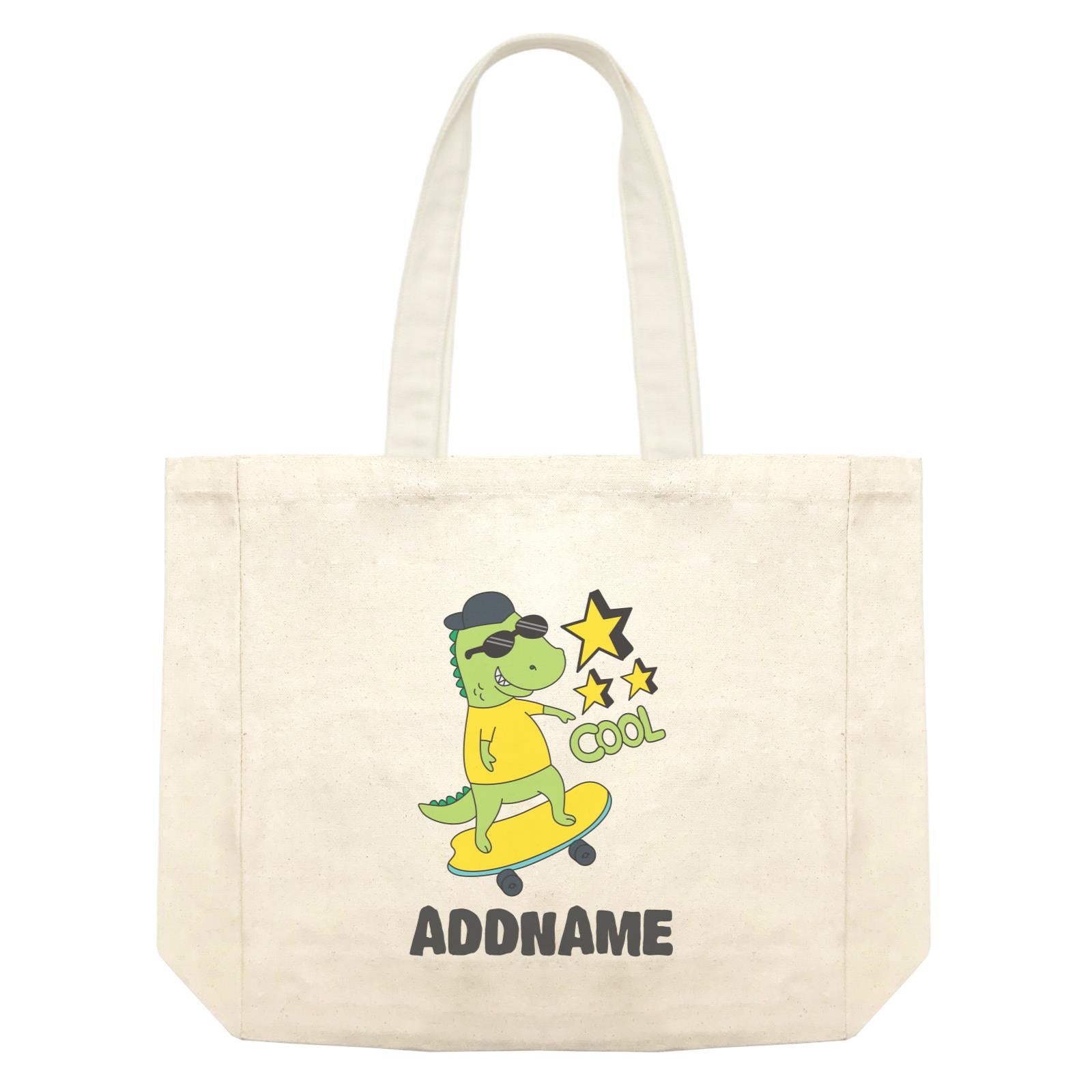 Super Cute Dinosaur Cool Skater Shopping Bag