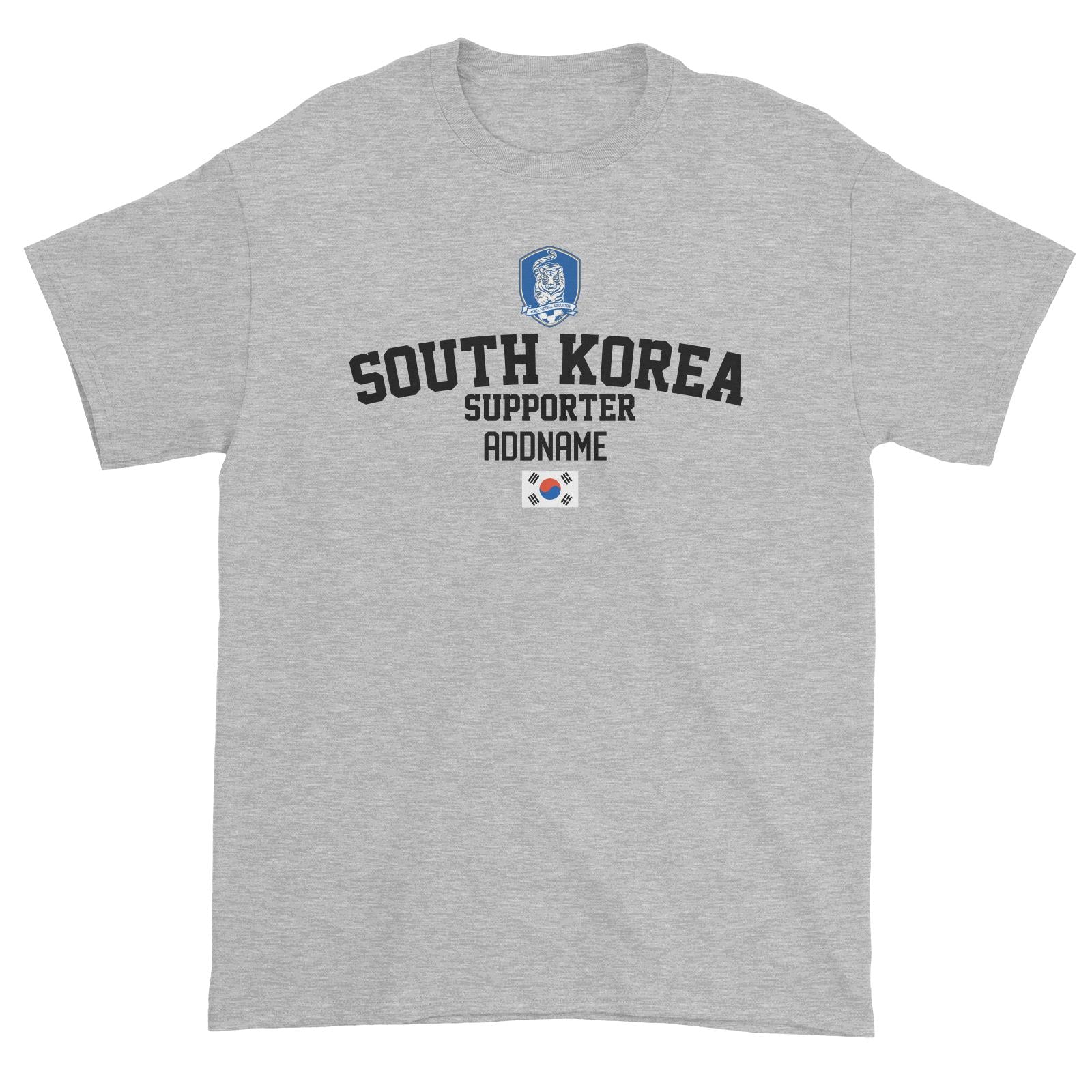 South Korea Supporter World Cup Addname Unisex T-Shirt