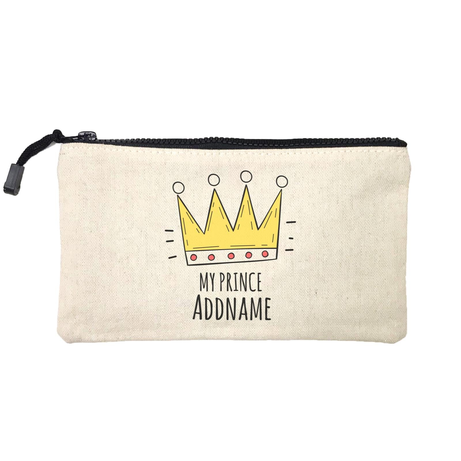 Drawn Crown My Prince Addname Mini Accessories Stationery Pouch