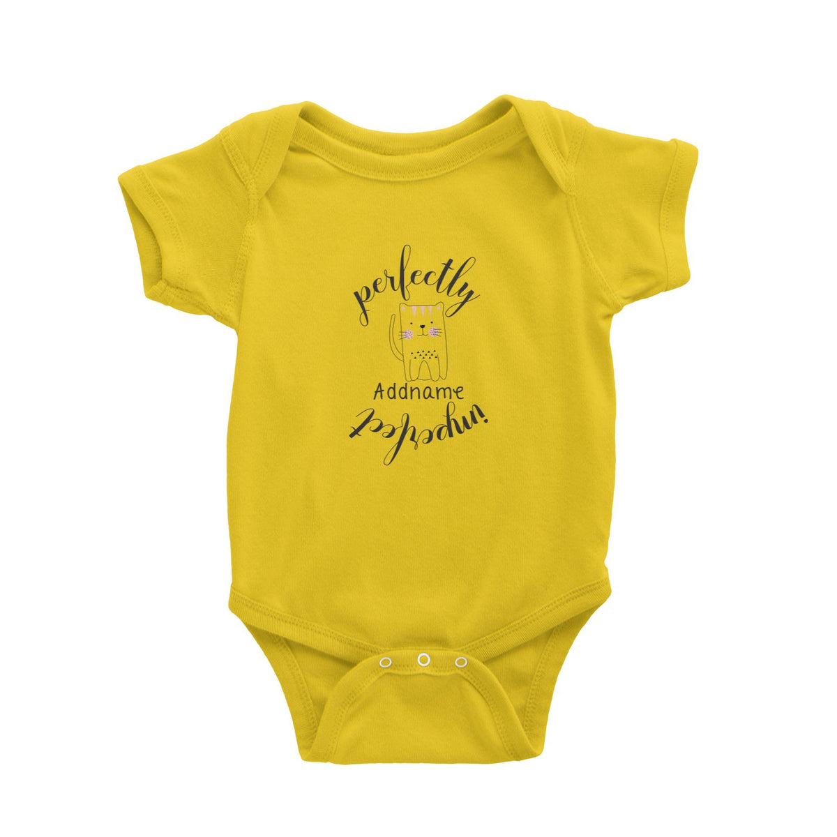 Cute Animals and Friends Series 2 Cat Perfectly Imperfect Addname Baby Romper
