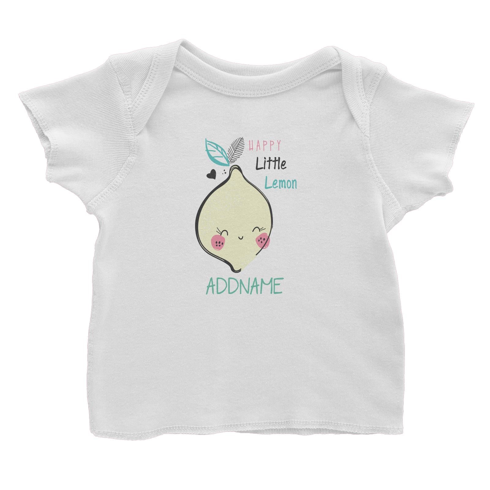 Cool Vibrant Series Happy Little Lemon Addname Baby T-Shirt [SALE]