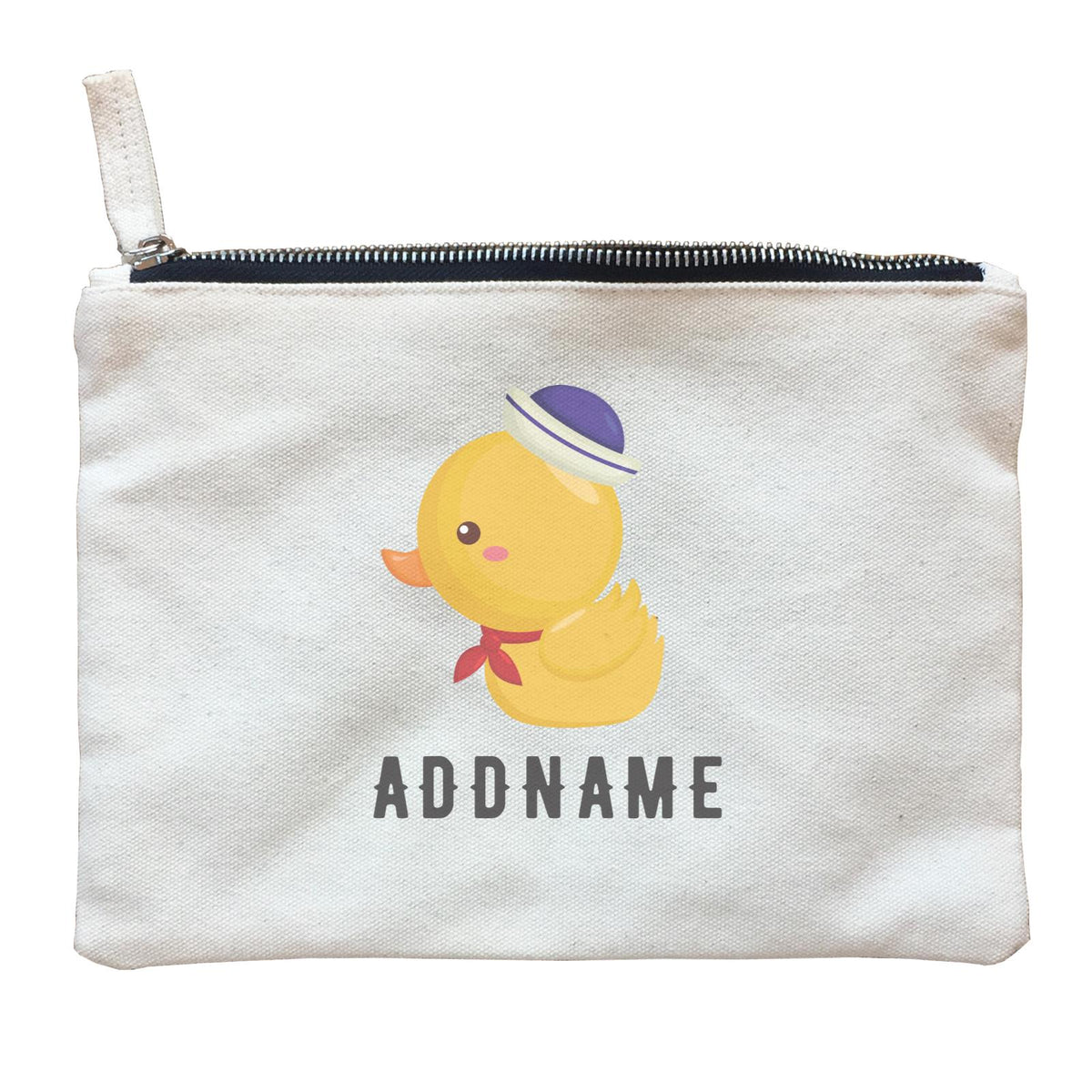 Birthday Sailor Baby Duck Addname Zipper Pouch