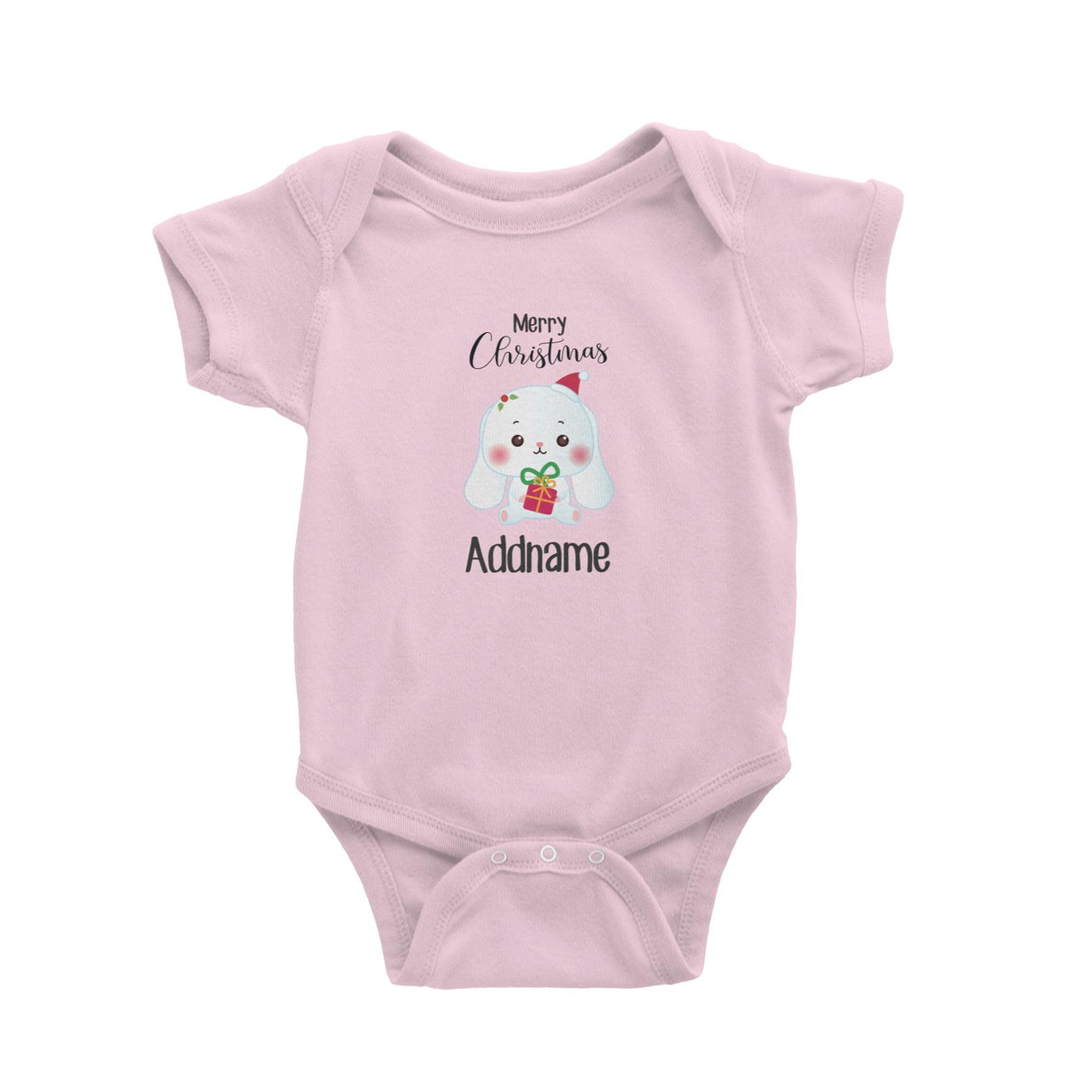 Christmas Cute Animal Series Rabbit Merry Christmas Baby Romper