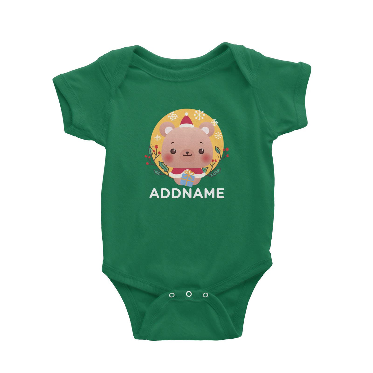 Christmas Cute Animal Series Cute Bear Baby Romper