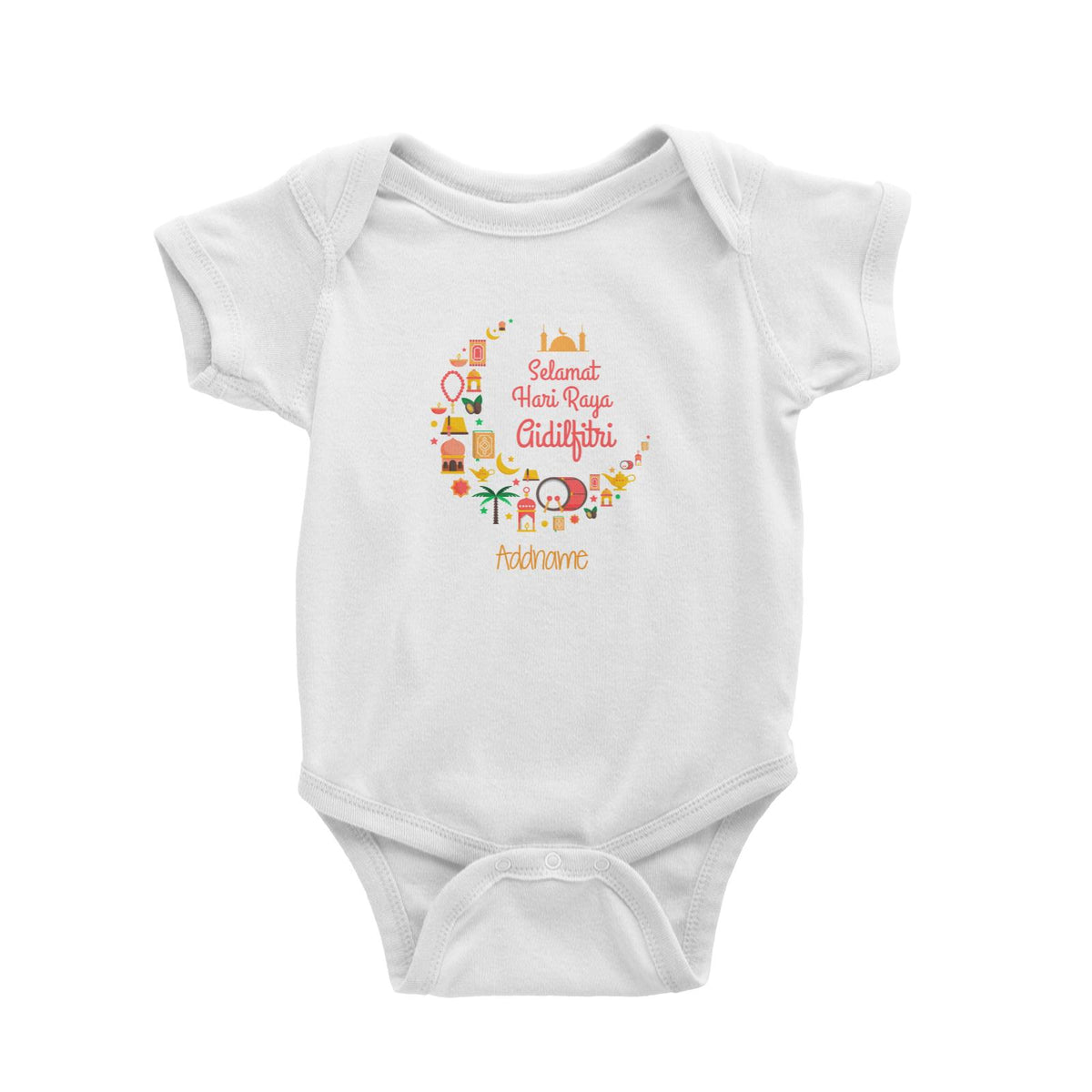 Raya Moon Raya Icons Selamat Hari Aidilfitri Addname Baby Rompers