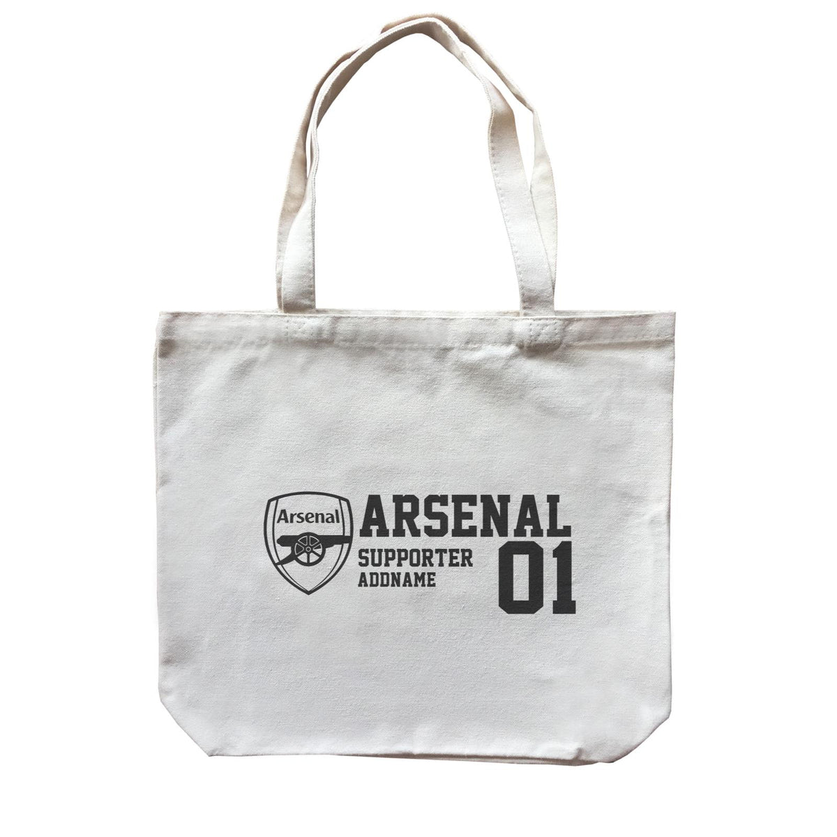 Arsenal Football Logo Supporter Accessories Addname Canvas Bag