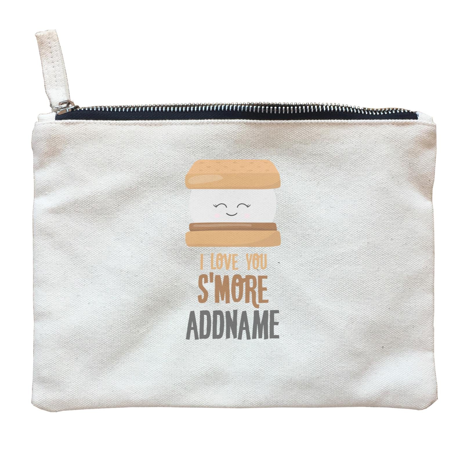 Love Food Puns I Love YOu Smore Addname Zipper Pouch