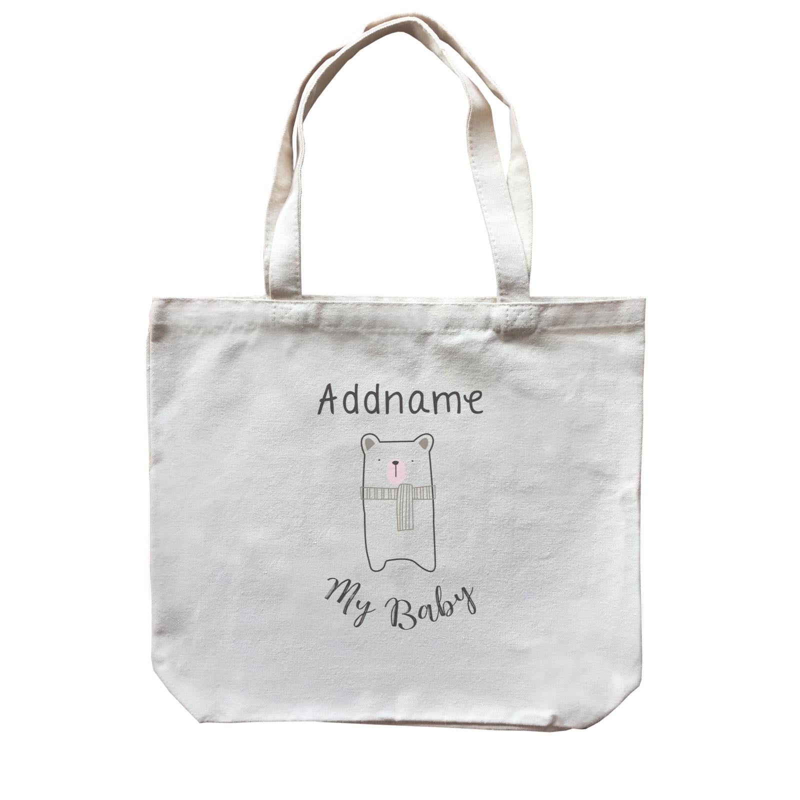 Cute Animals and Friends Series 2 Bear Addname My Baby Canvas Bag