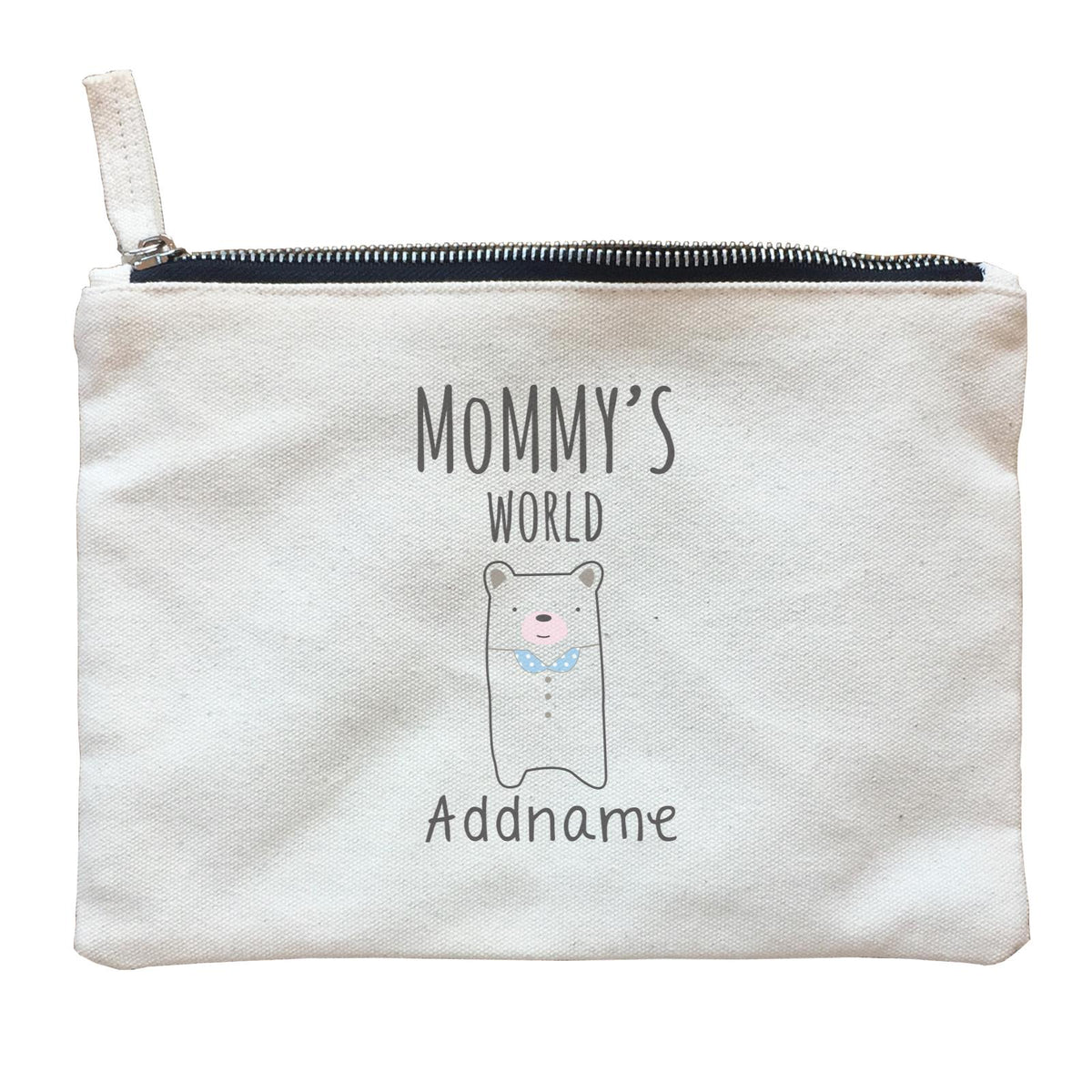 Cute Animals and Friends Series 2 Bear Mommy's World Addname Zipper Pouch