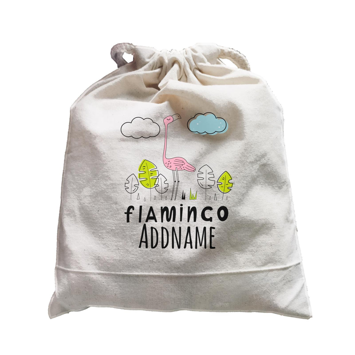 Drawn Dreamy Elements Flamingo Addname Satchel
