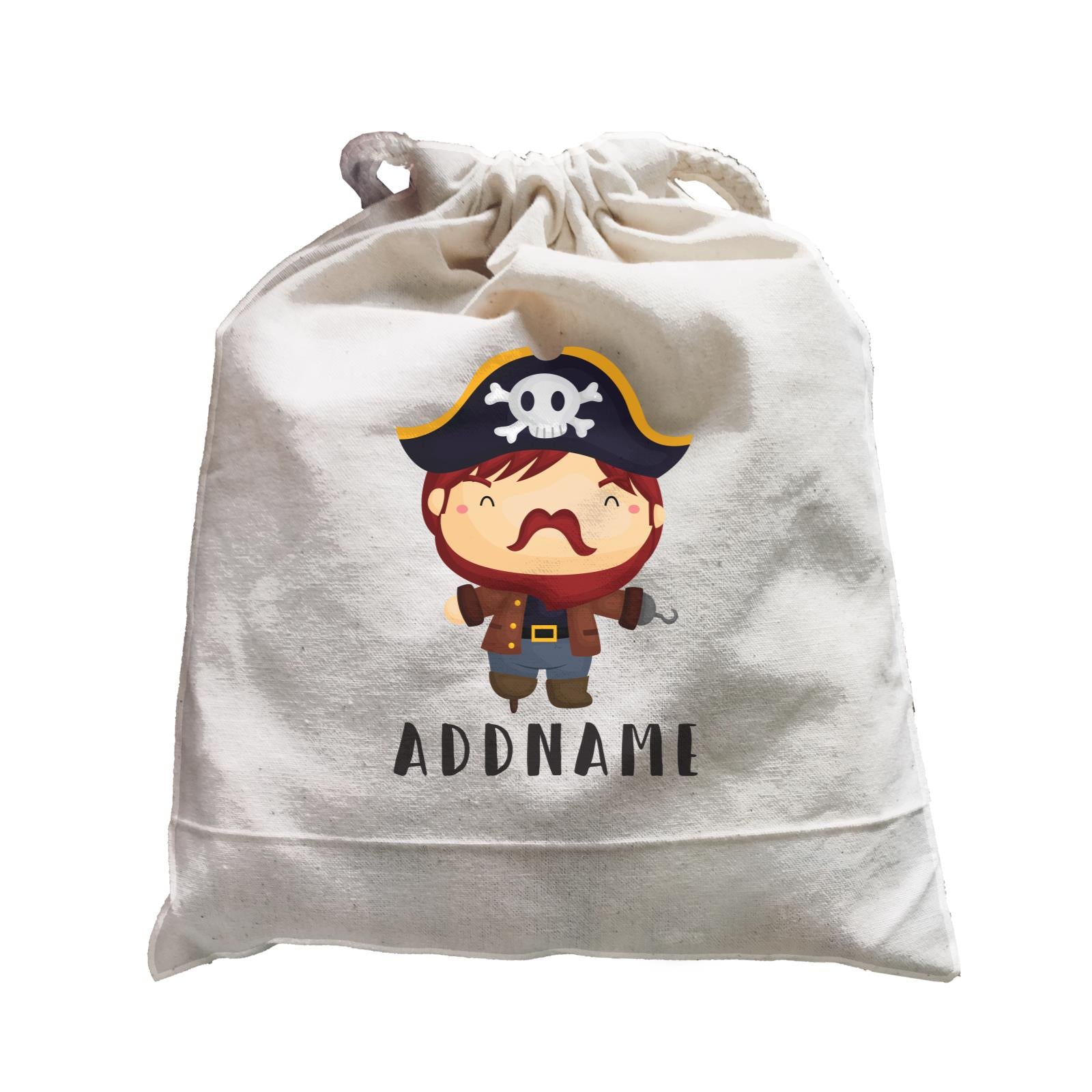 Birthday Pirate Happy Captain Boy Addname Satchel