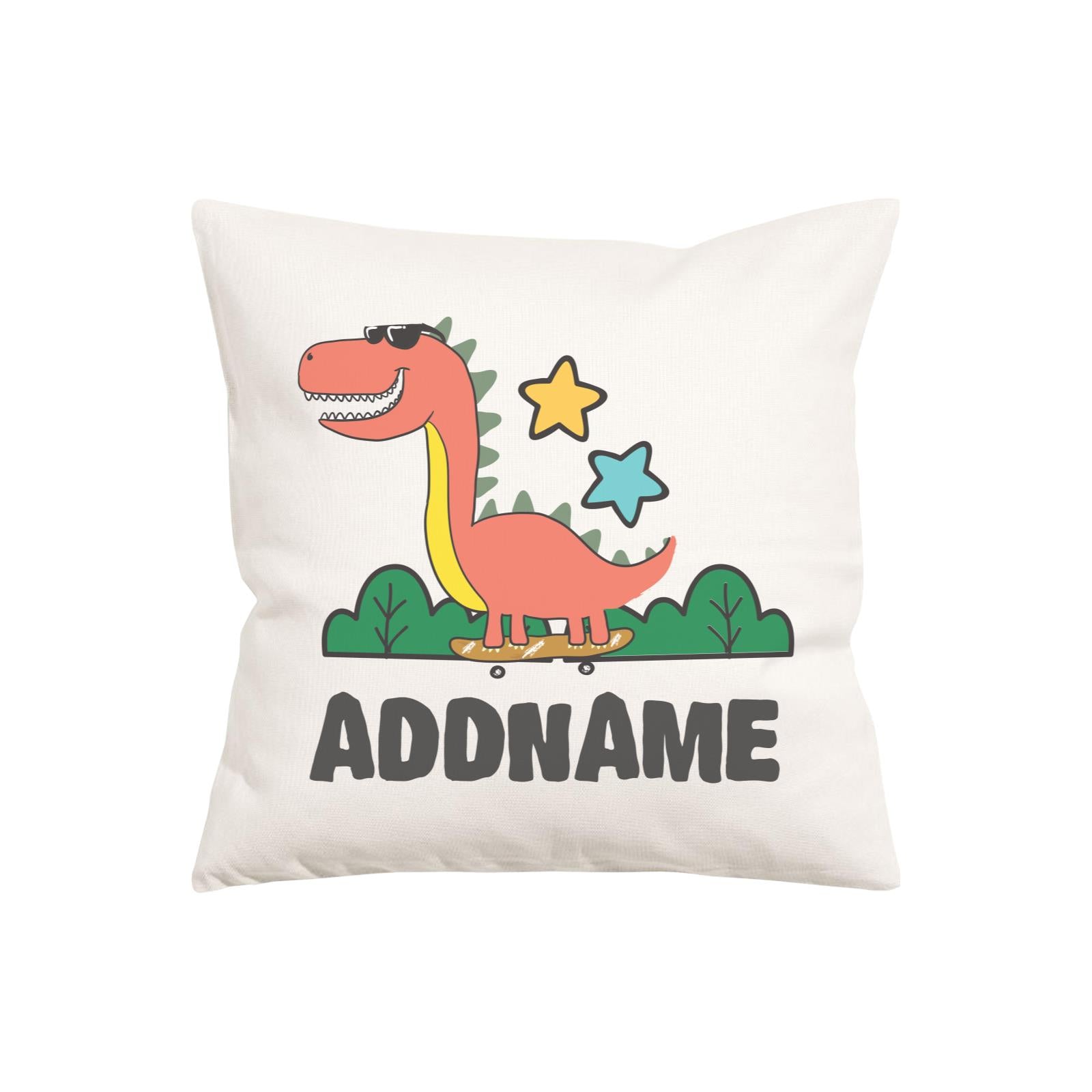 Super Cute Dinosaur Red Skater Pillow Cushion