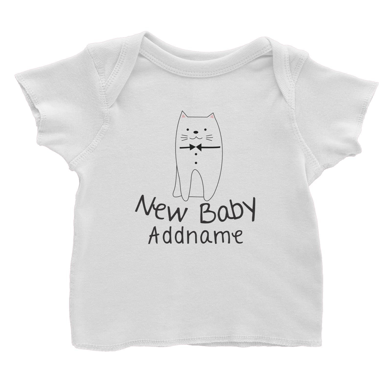 Cute Animals and Friends Series 2 Cat New Baby Addname Baby T-Shirt