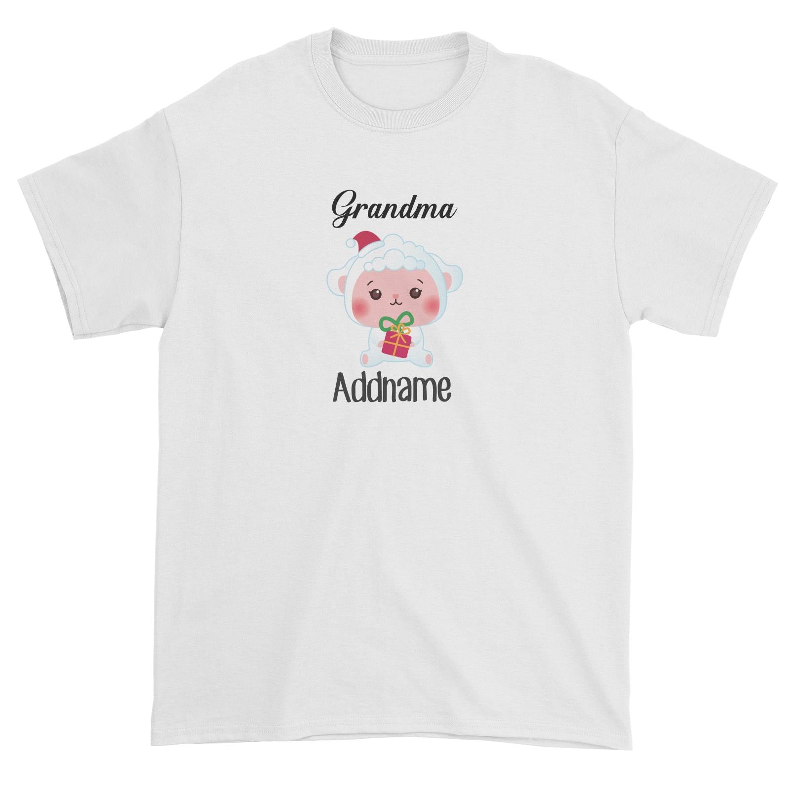 Christmas Cute Animal Series Grandma Sheep Unisex T-Shirt