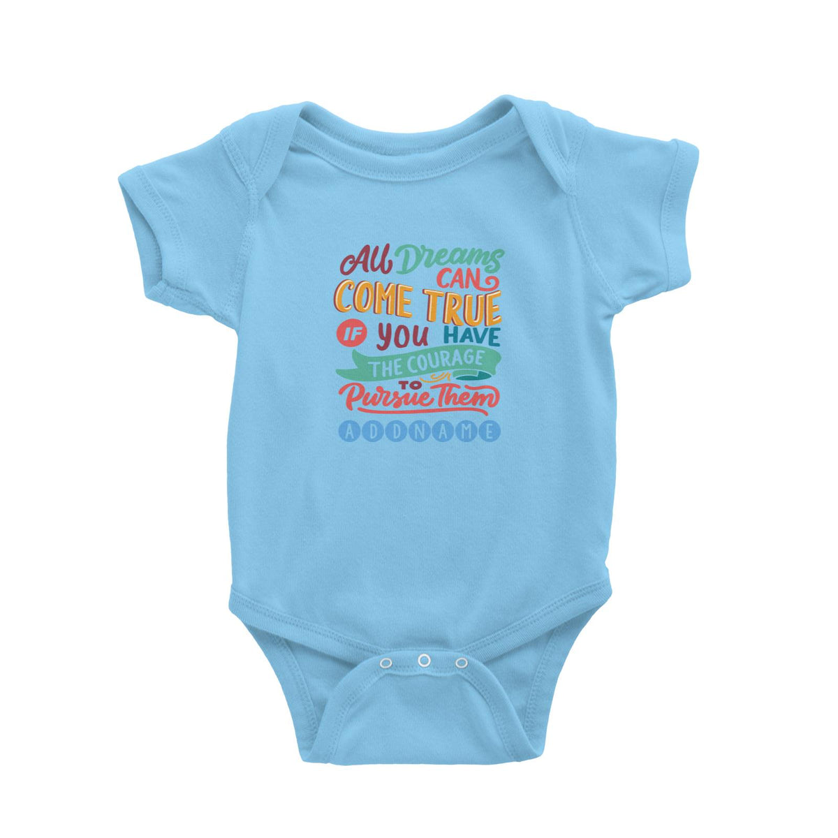 Children&#39;s Day Gift Series All Dreams Can Come True Addname Baby Romper