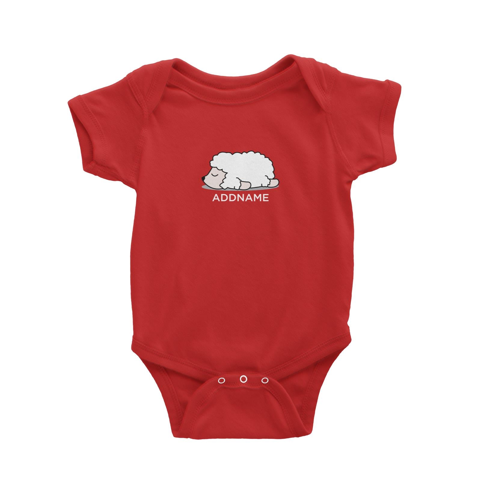 Lazy Sheep Addname Baby Romper