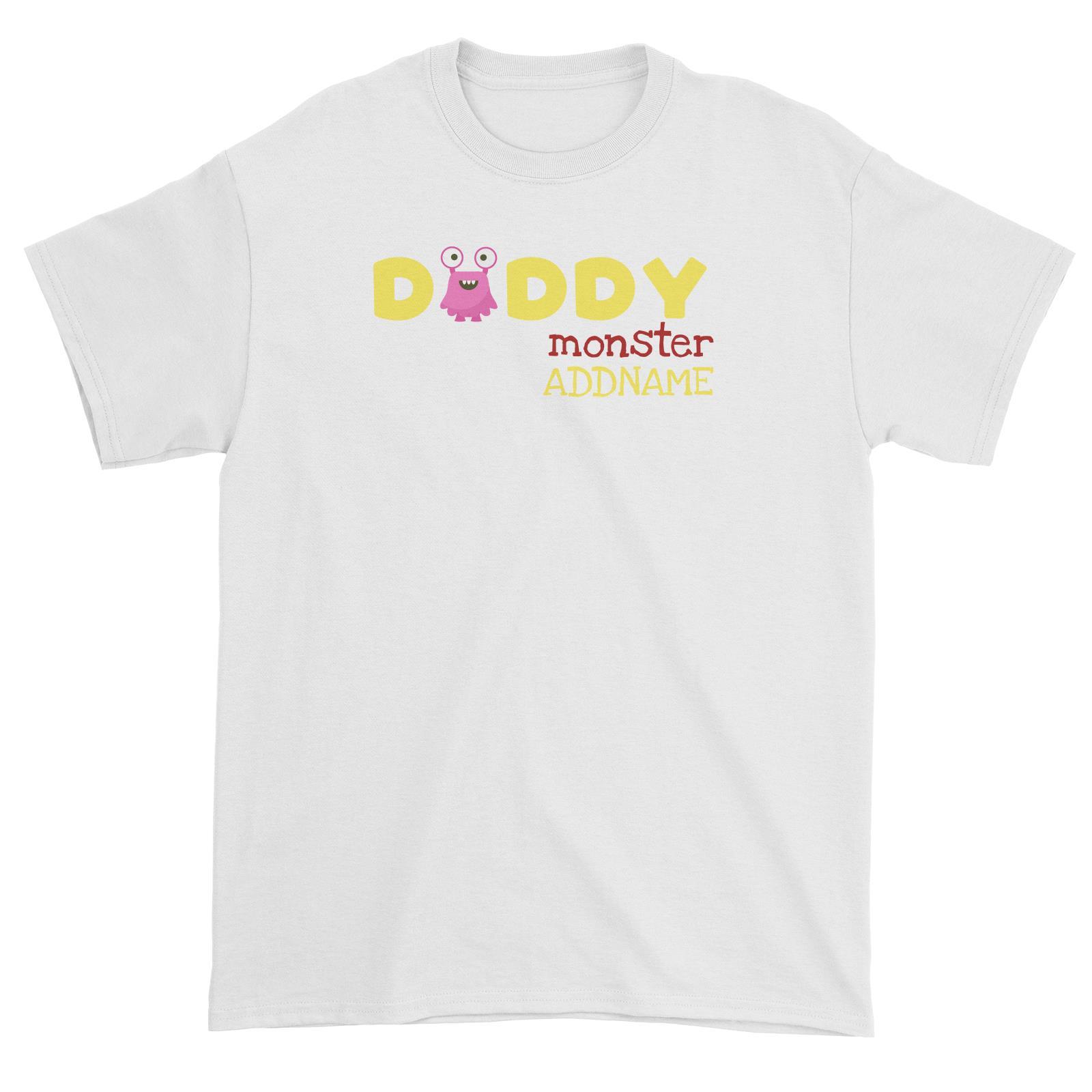 Pink Daddy Monster Addname Unisex T-Shirt