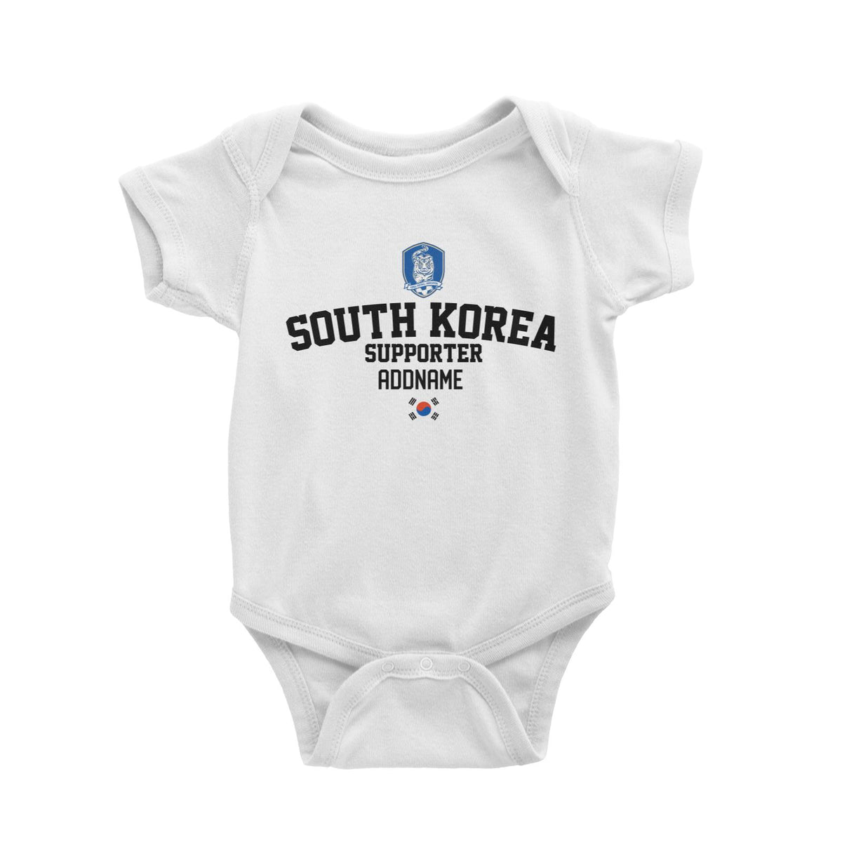 South Korea Supporter World Cup Addname Baby Romper