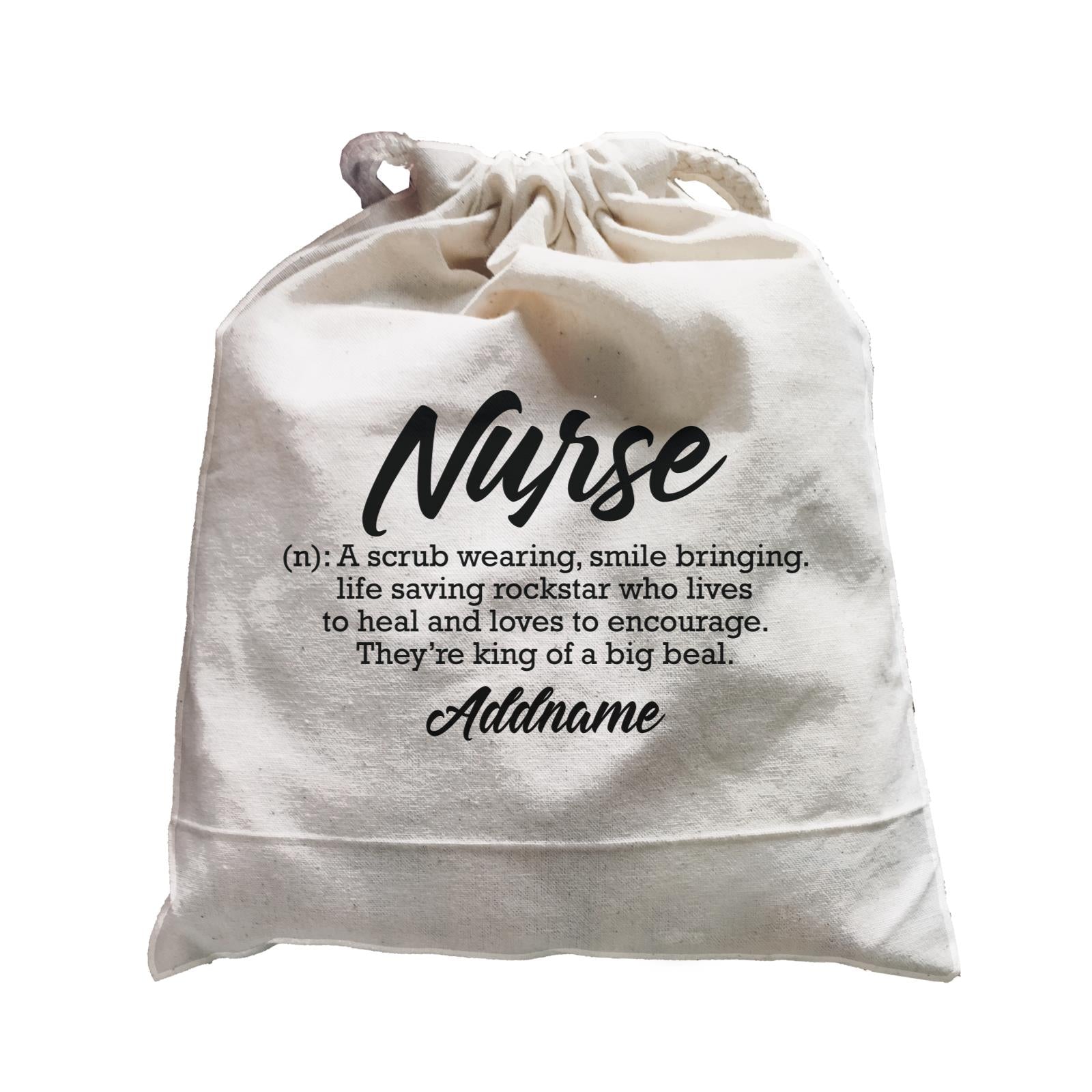 Nurse Quotes A Scrub Wearing Smile Bringing Addname Satchel