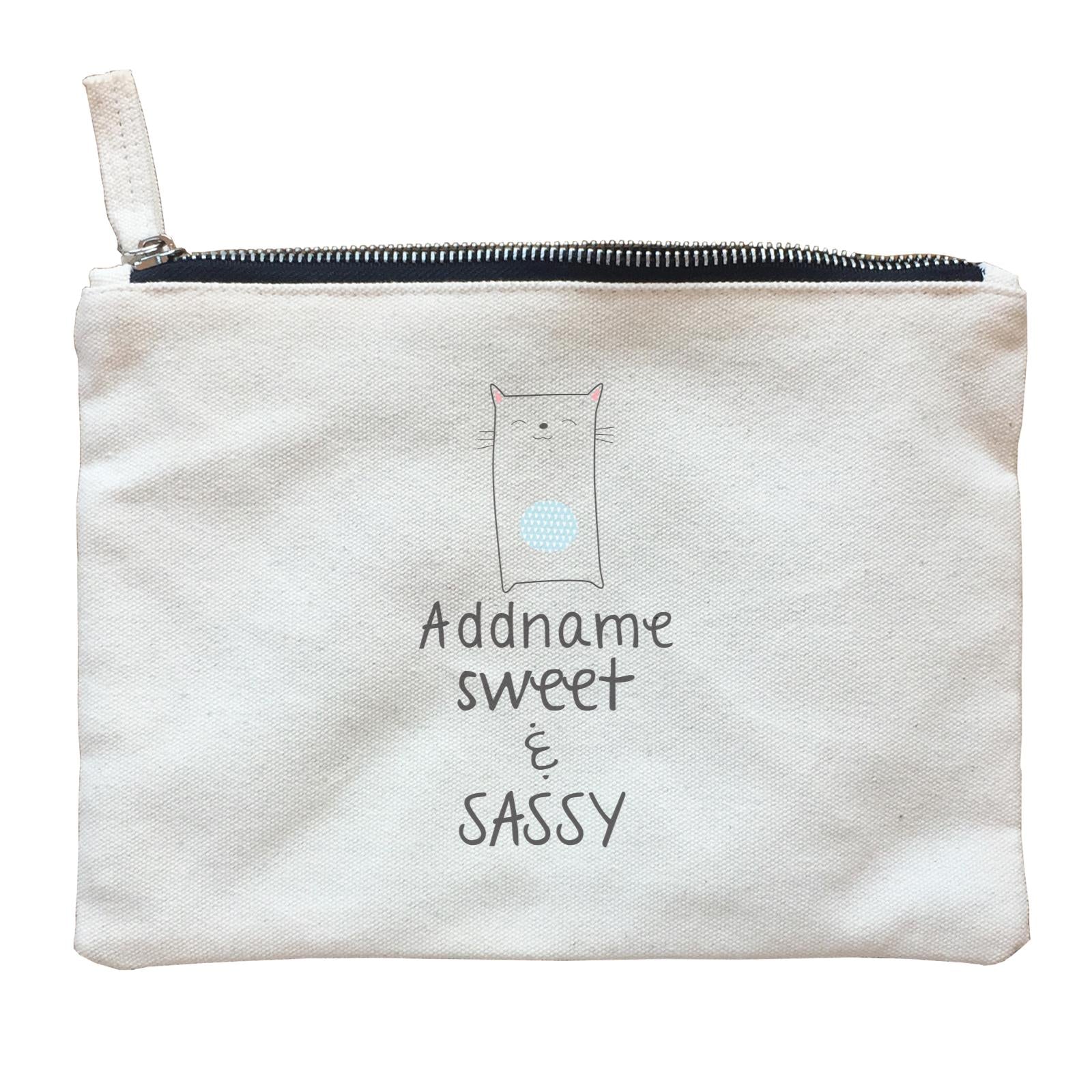 Cute Animals and Friends Series 2 Cat Addname Sweet & Sassy Zipper Pouch