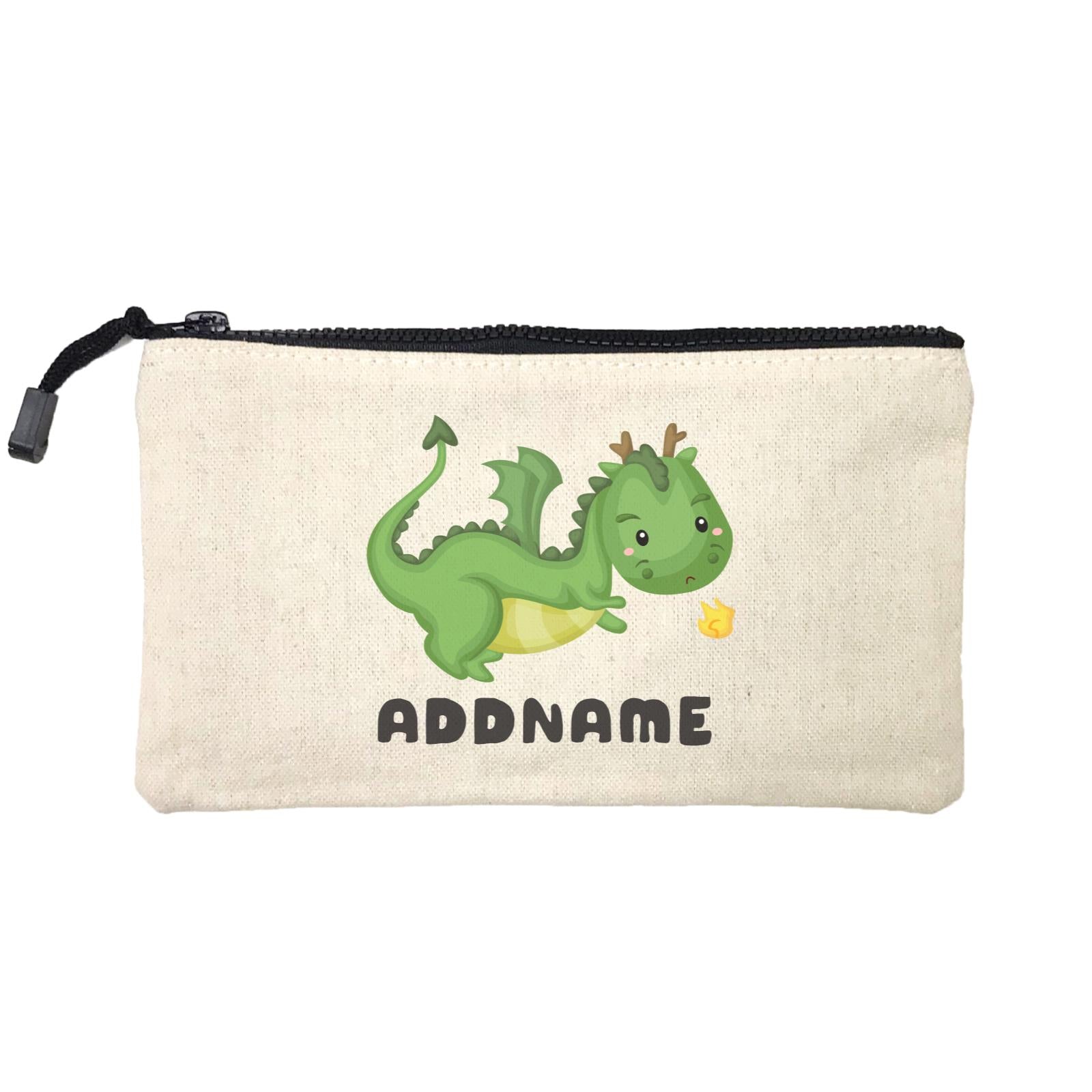 Birthday Royal Dragon Breathing Fire Addname Mini Accessories Stationery Pouch