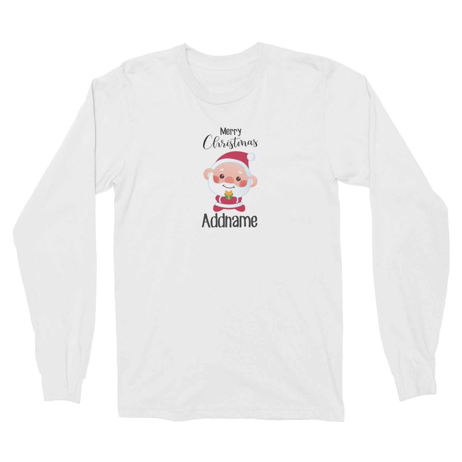 Christmas Cute Grandpa Santa Merry Christmas Long Sleeve Unisex T-Shirt