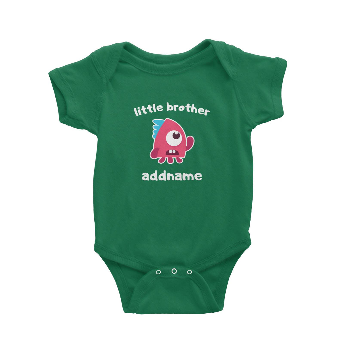 Cute Monster Little Brother Baby Romper