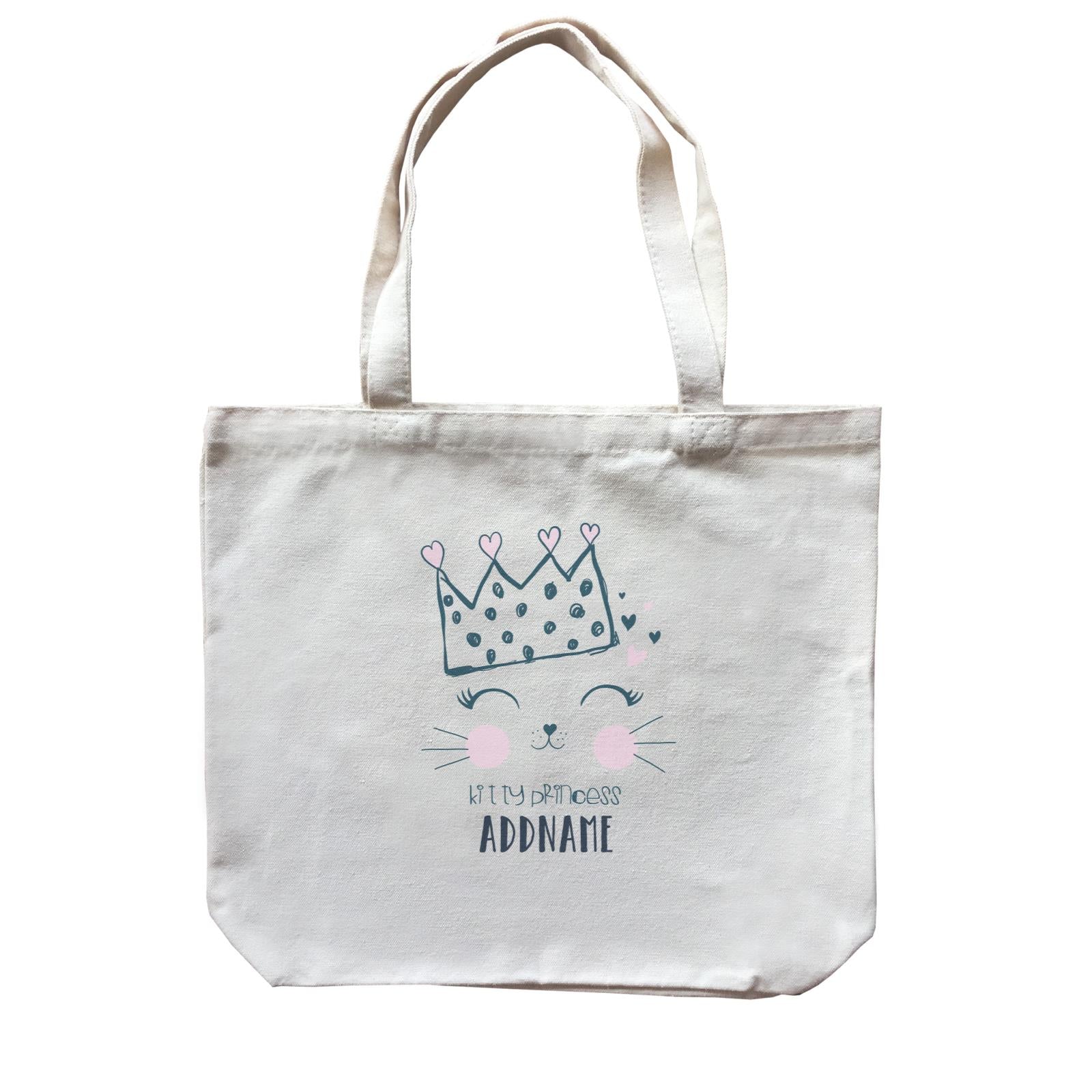 Cool Vibrant Series Kitty Princess Addname Canvas Bag