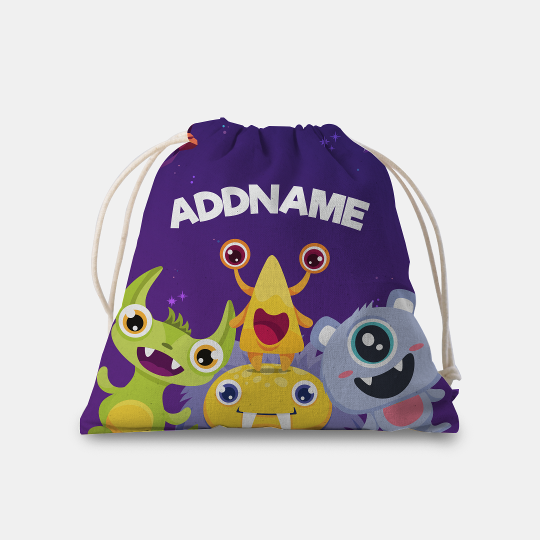 Kids Essentials - Cute Monster Kids Waterproof pouch