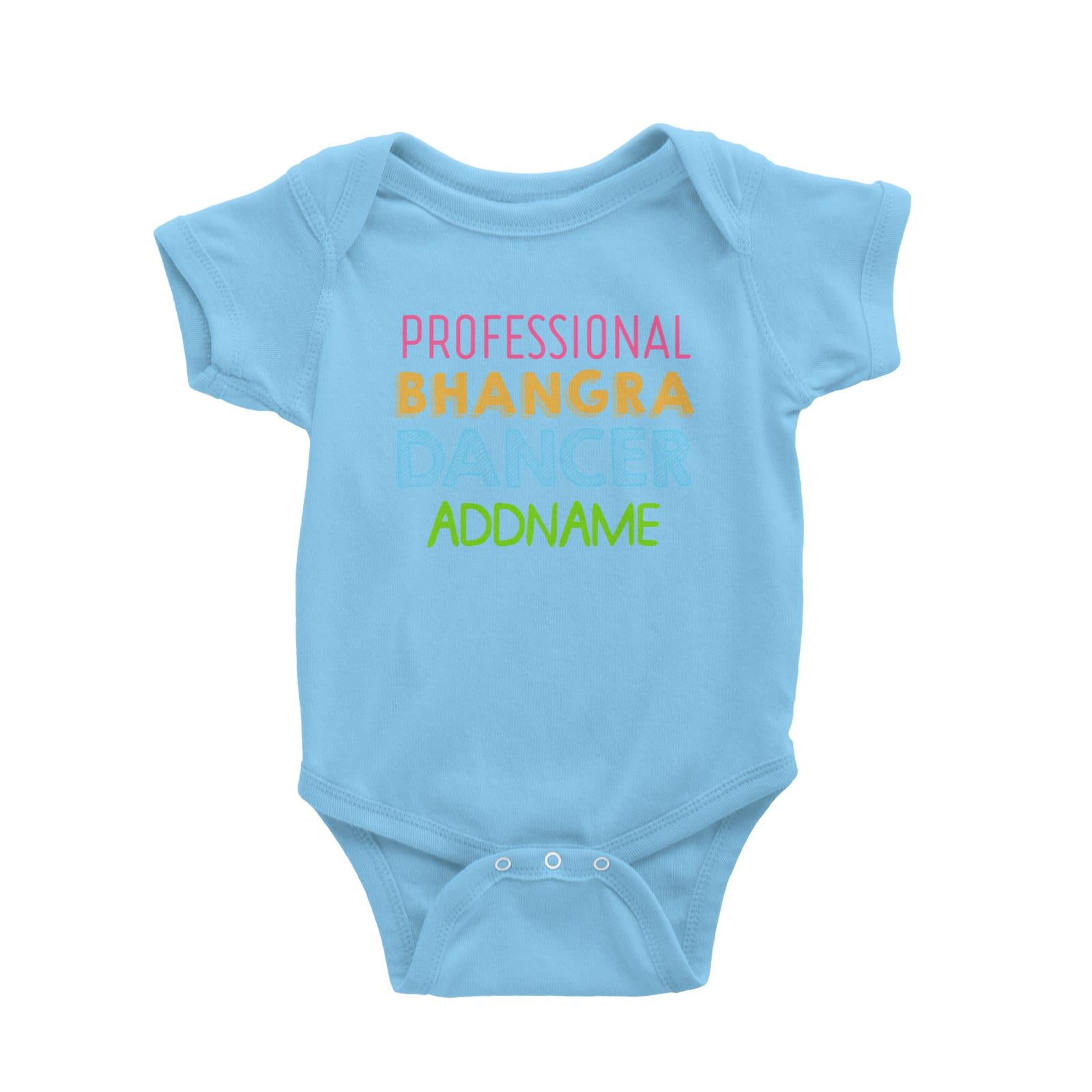 Professional Bhangra Dancer Addname Baby Romper