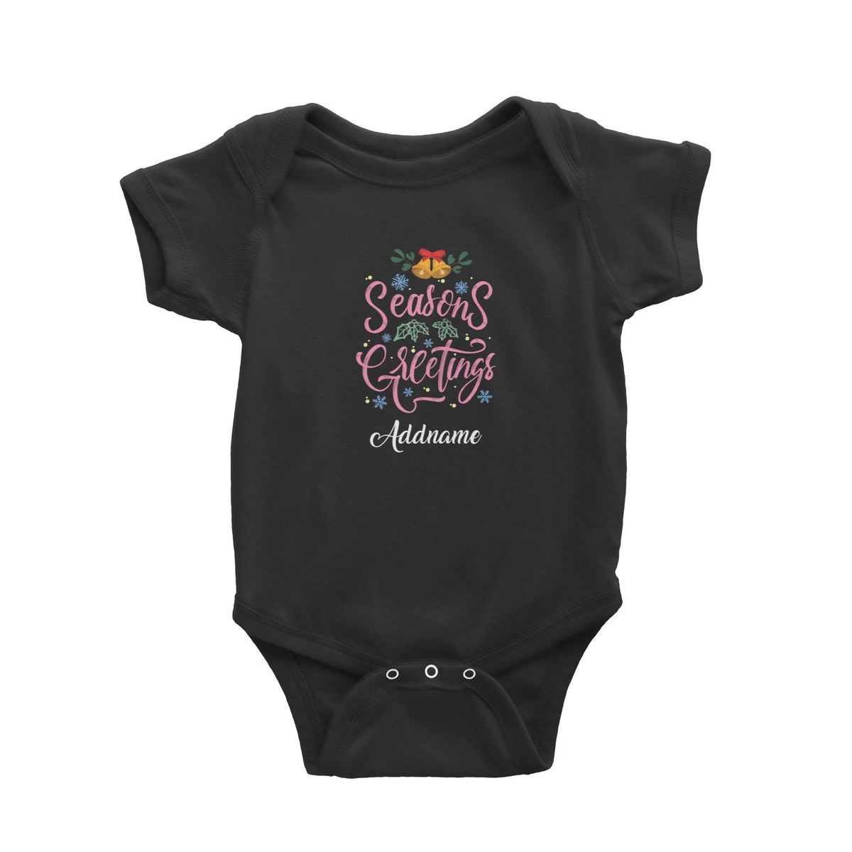 Christmas Series Season's Greetings Baby Romper