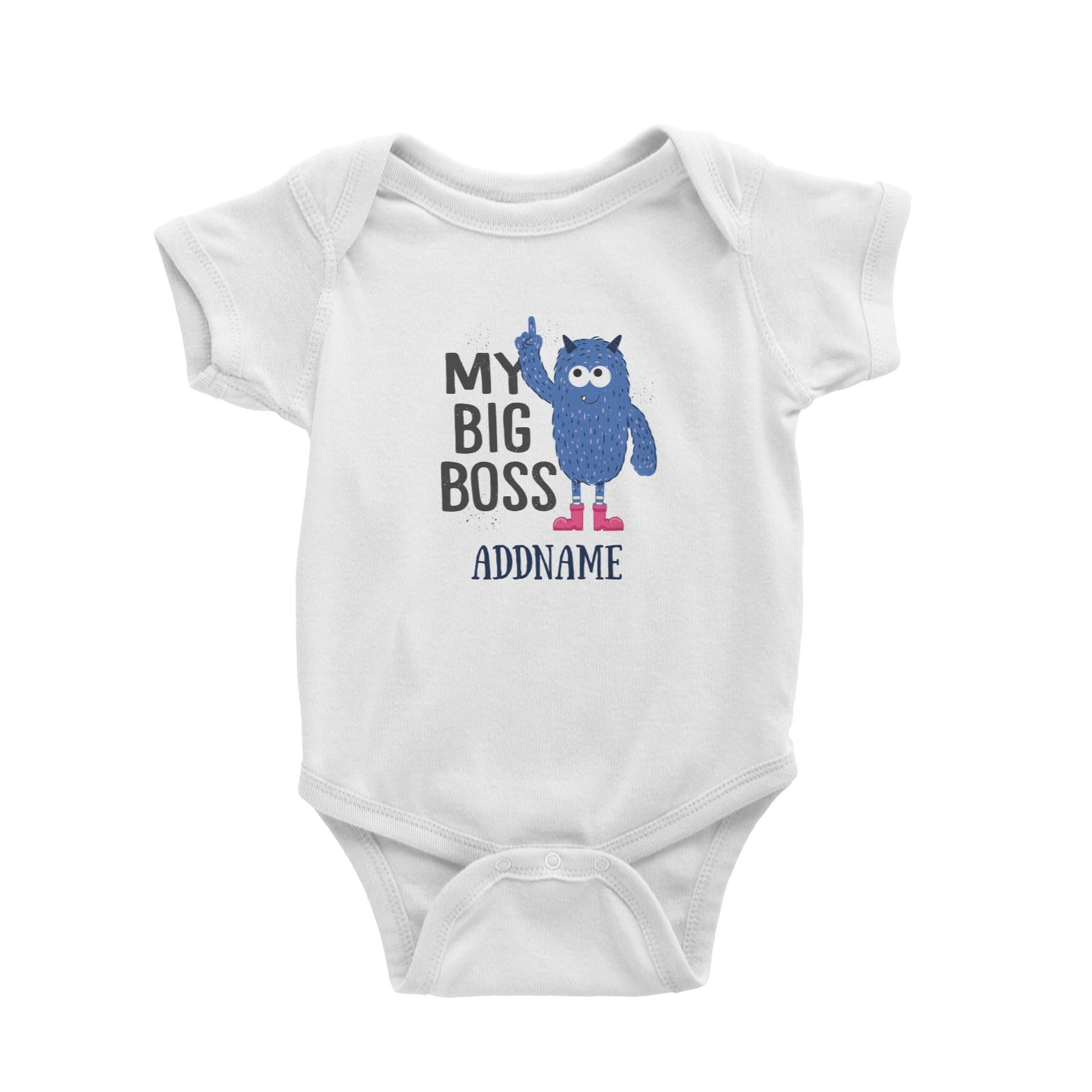 Cool Cute Monster My Big Boss Addname Baby Romper