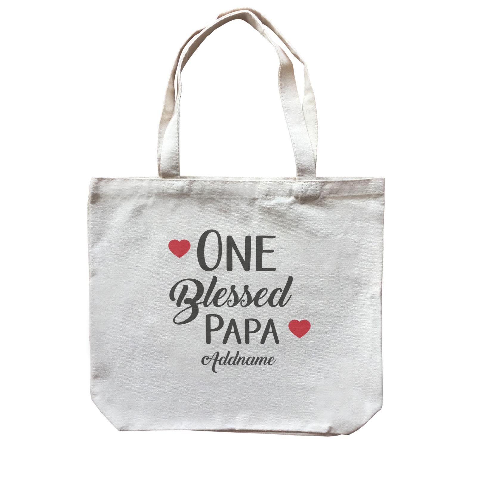 Christian Series One Blessed Papa Addname Canvas Bag