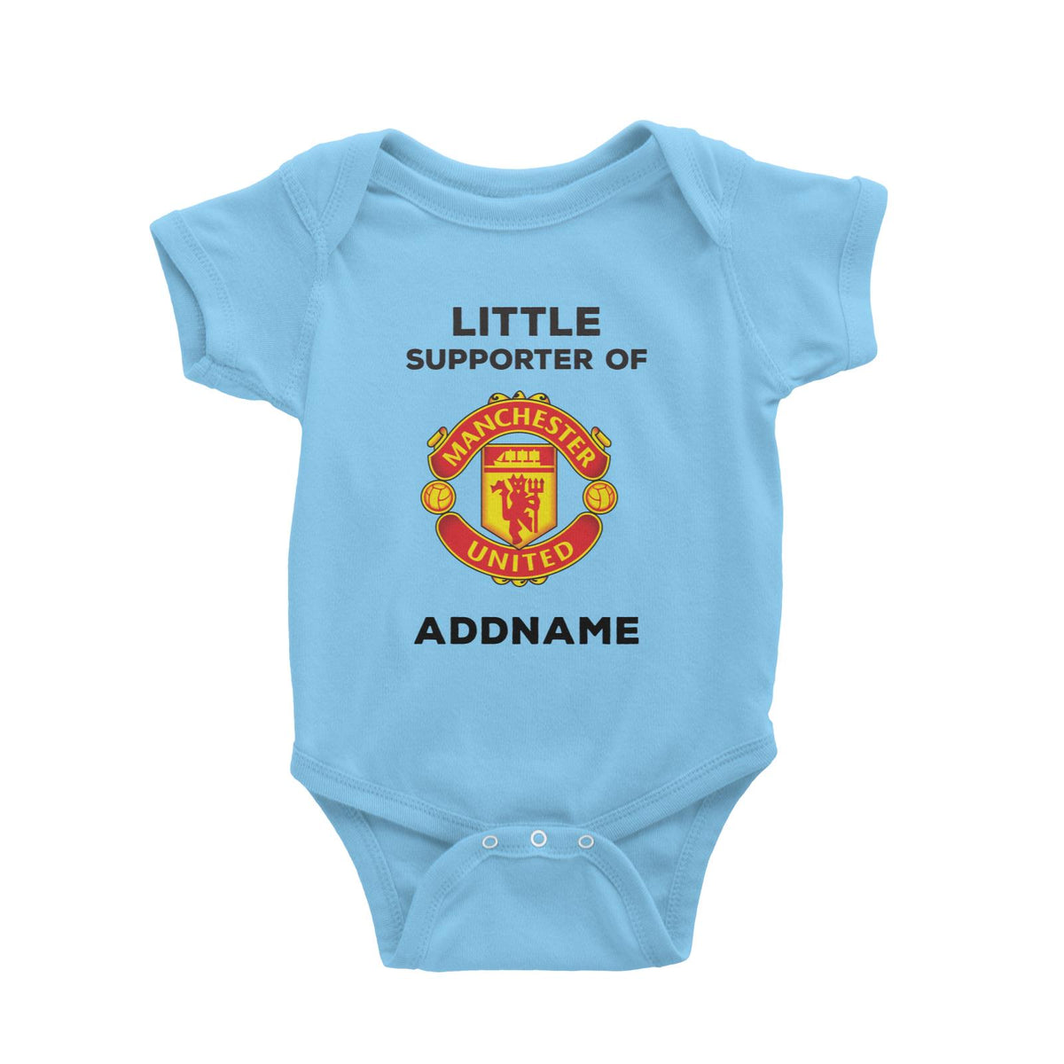 Manchester United FC Little Supporter Personalizable with Name Baby Romper