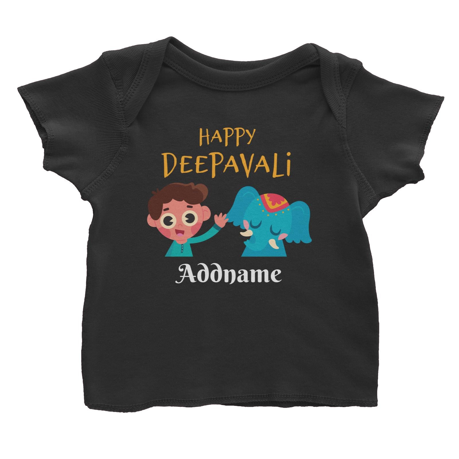 Deepavali Series Little Boy Wishes You Happy Deepavali Baby T-Shirt