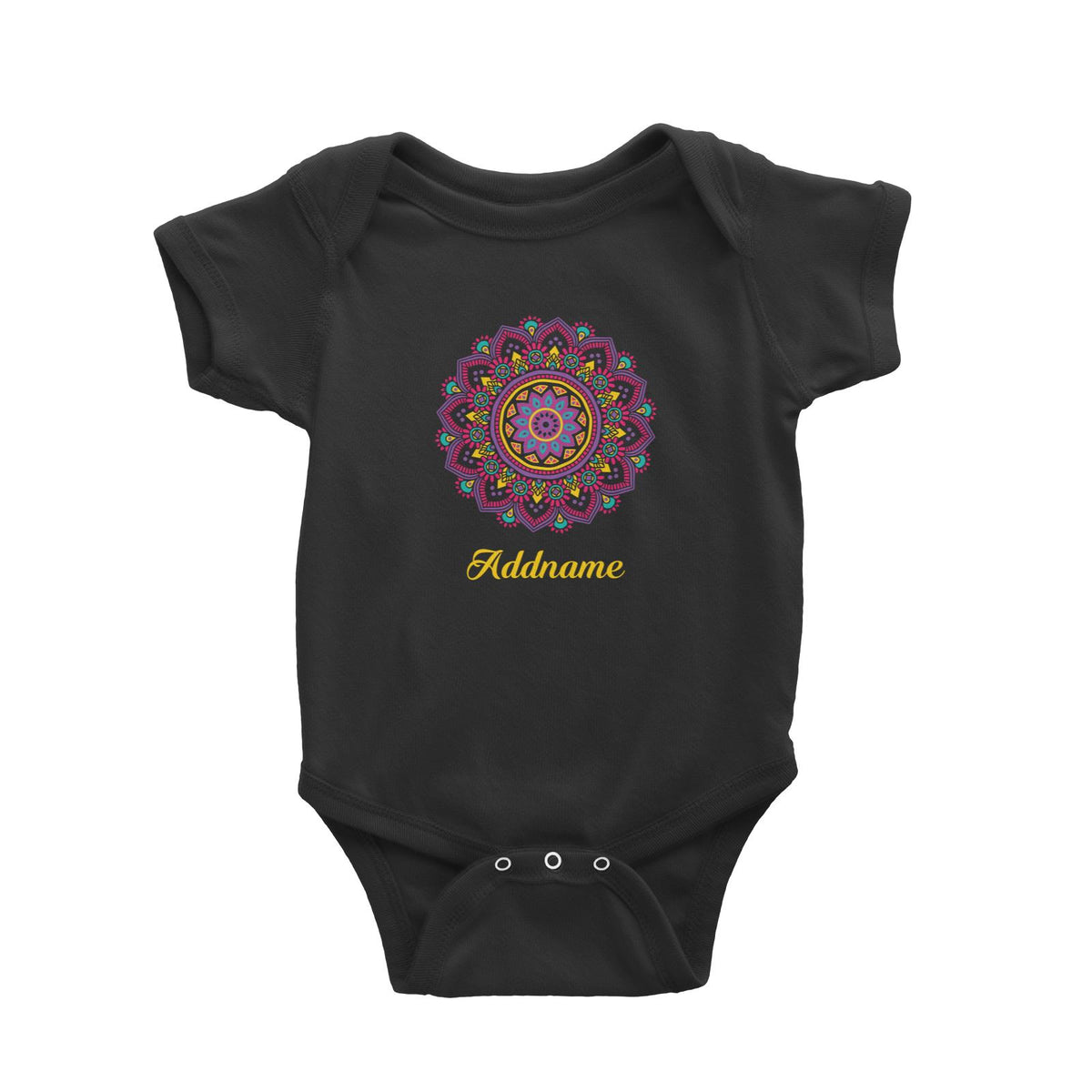 Deepavali Series Purple Mandala Baby Romper
