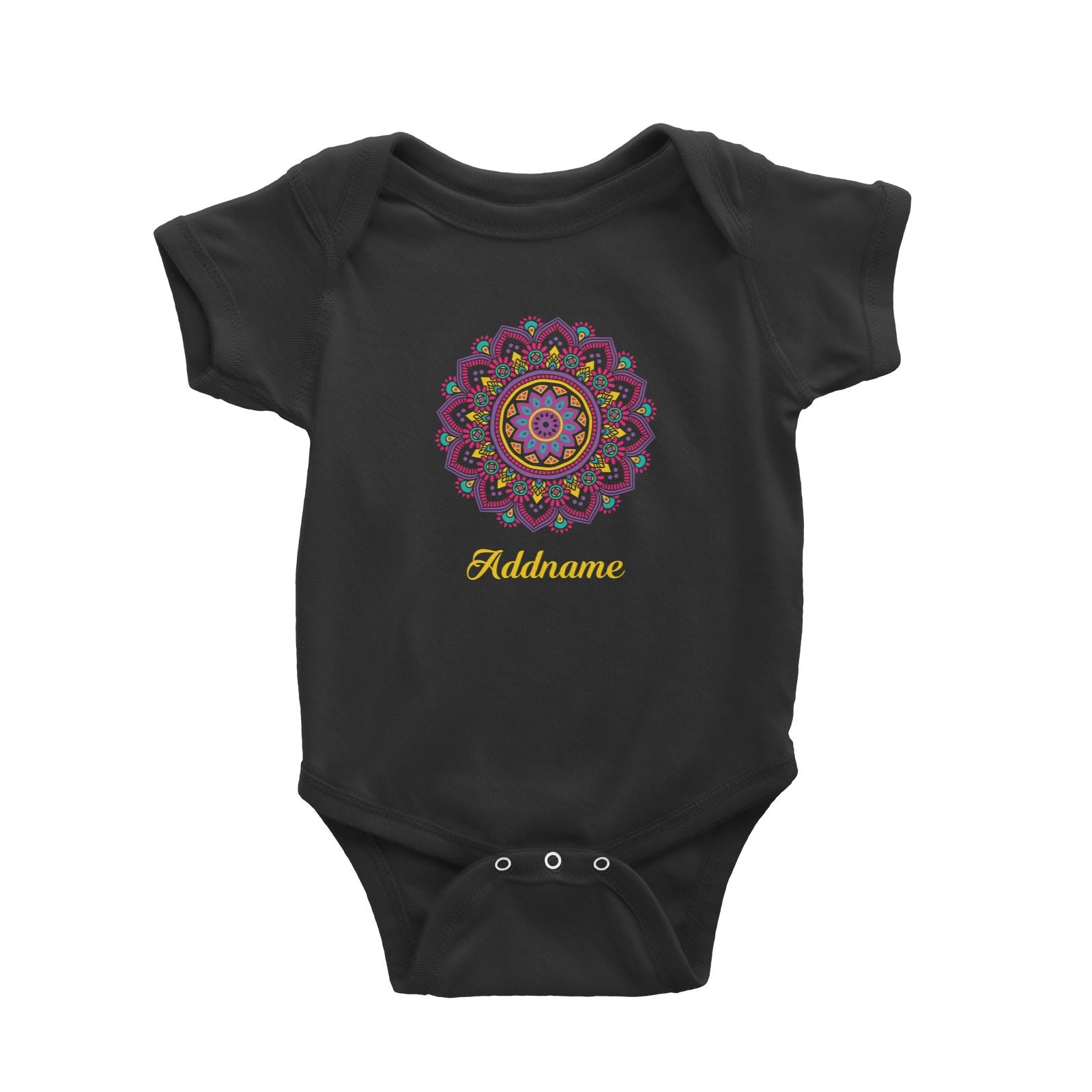 Deepavali Series Purple Mandala Baby Romper