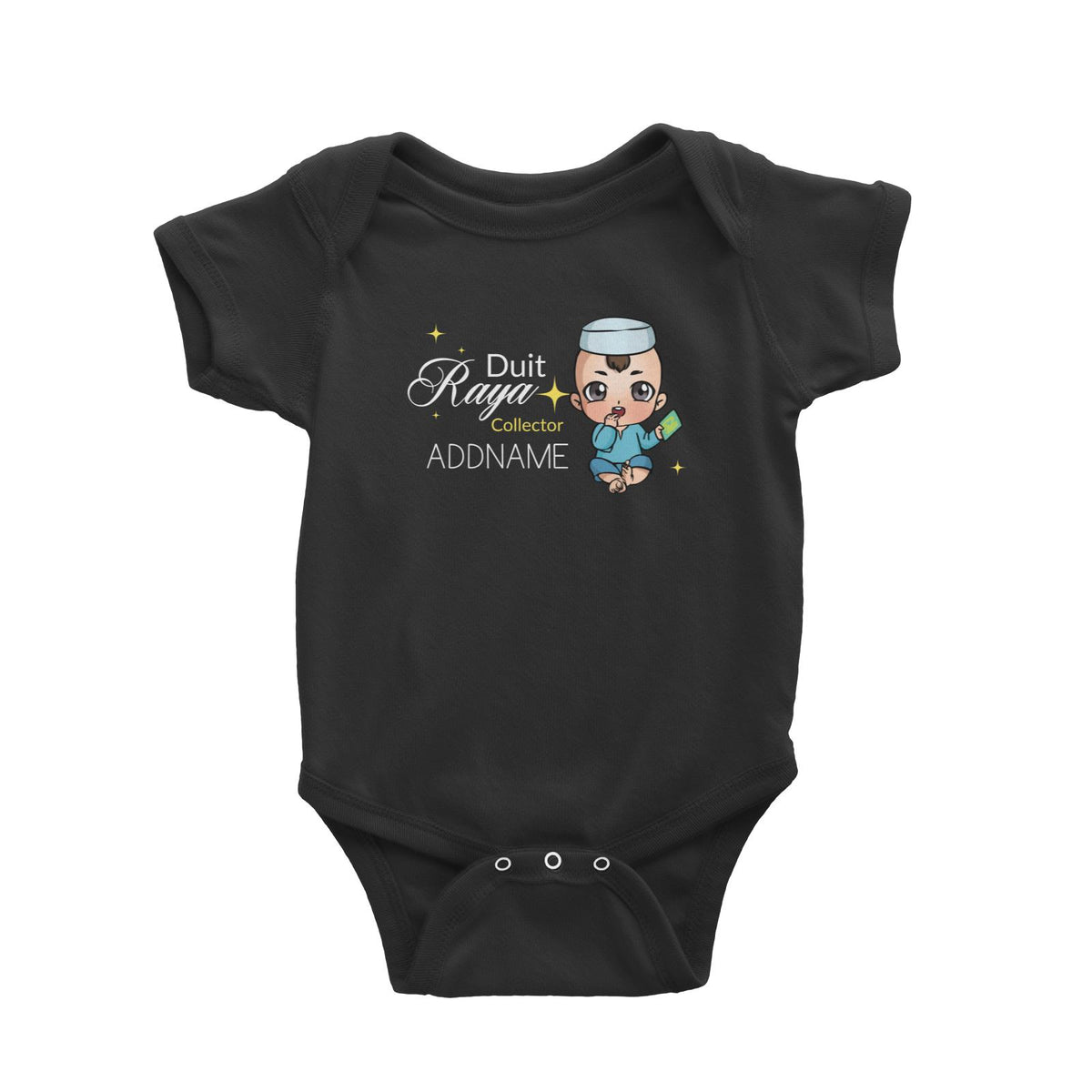 Raya Chibi Baby Baby Boy Duit Raya Collector Addname Baby Rompers