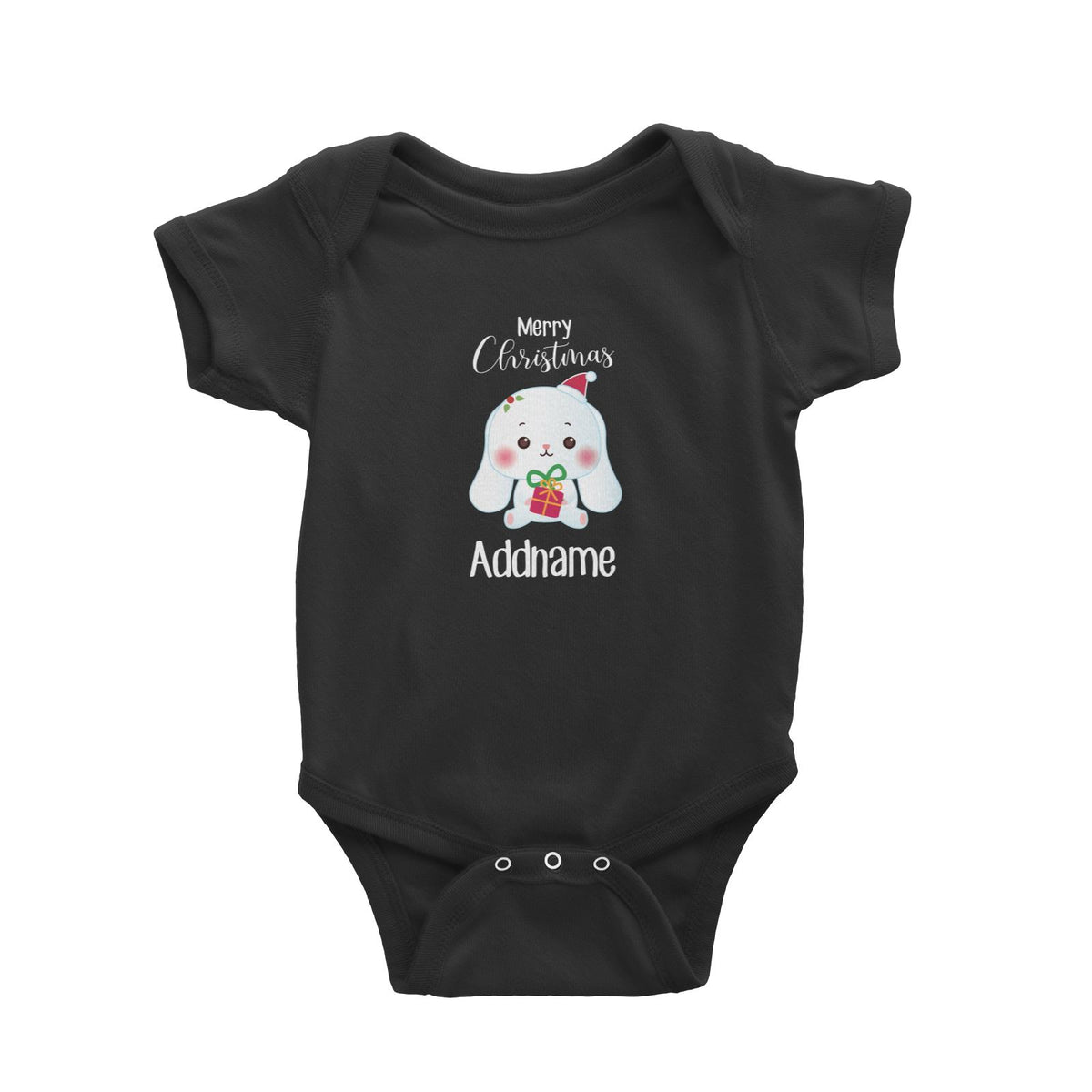 Christmas Cute Animal Series Rabbit Merry Christmas Baby Romper