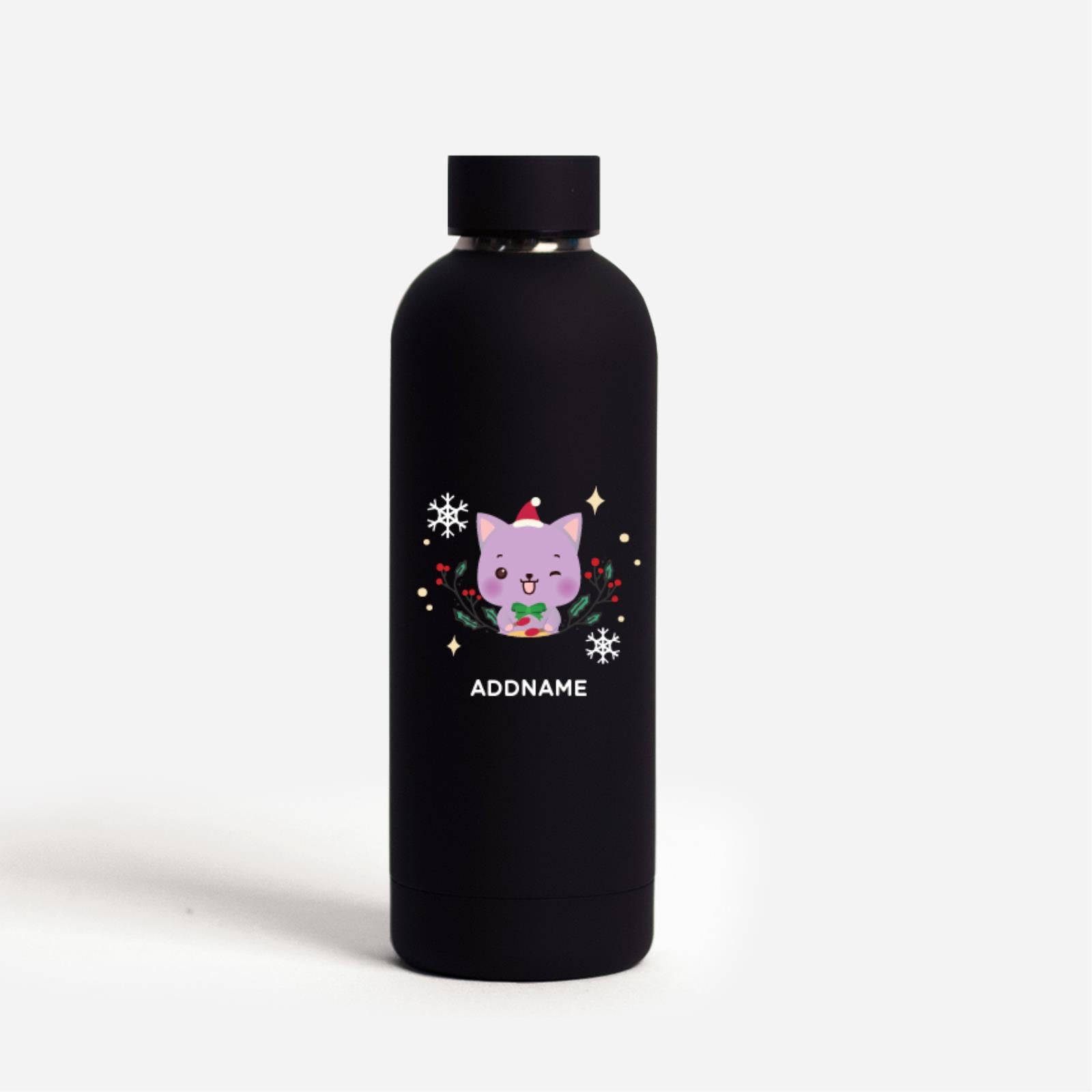 Christmas Cute Animal Series Mizu -  Cat Black
