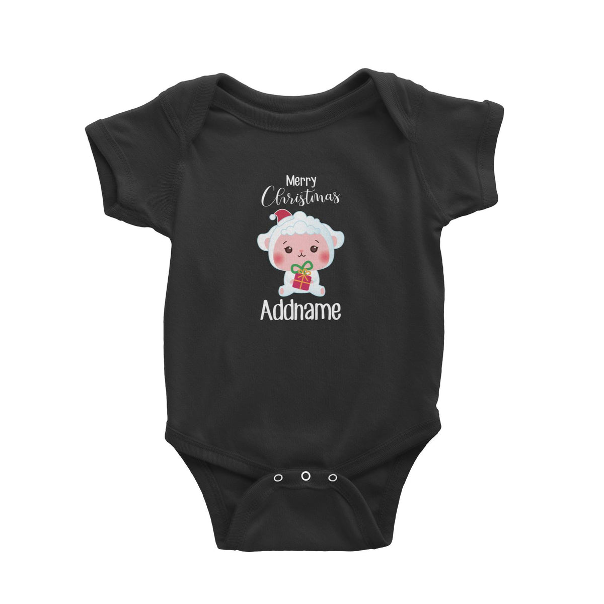 Christmas Cute Animal Series Sheep Merry Christmas Baby Romper