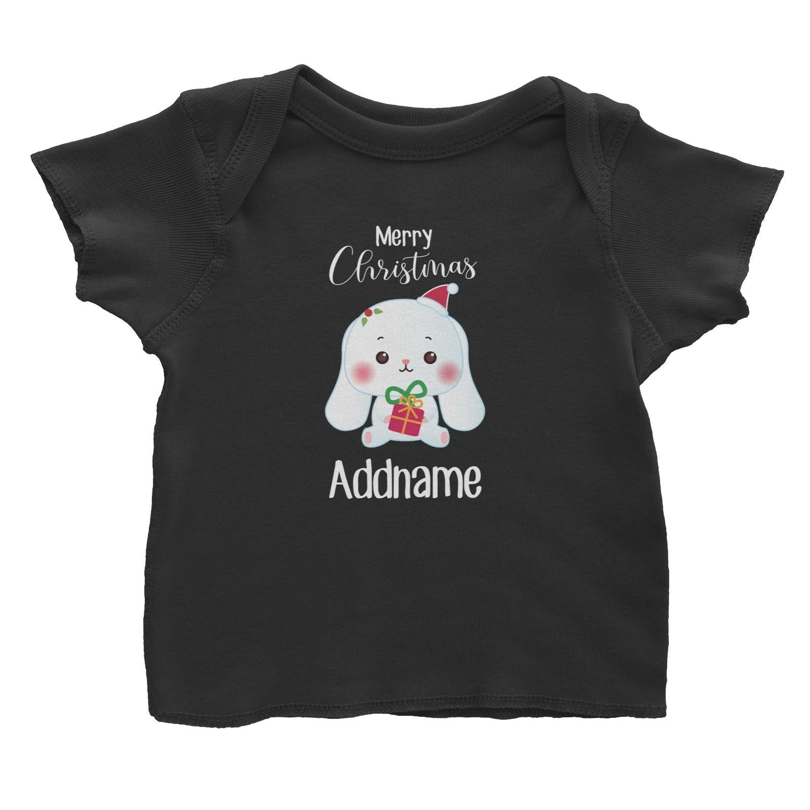 Christmas Cute Animal Series Rabbit Merry Christmas Baby T-Shirt