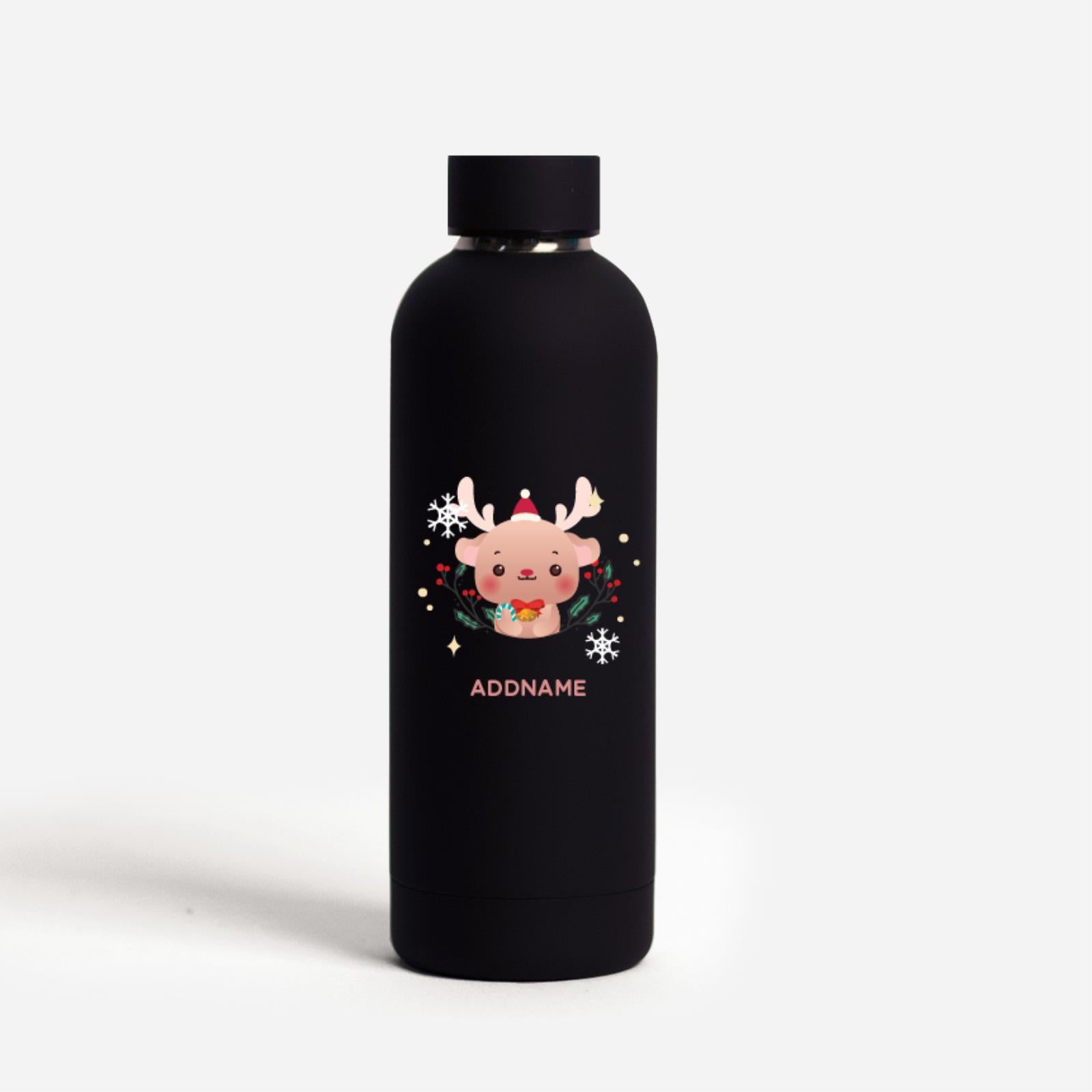Christmas Cute Animal Series Mizu -  Reindeer Black