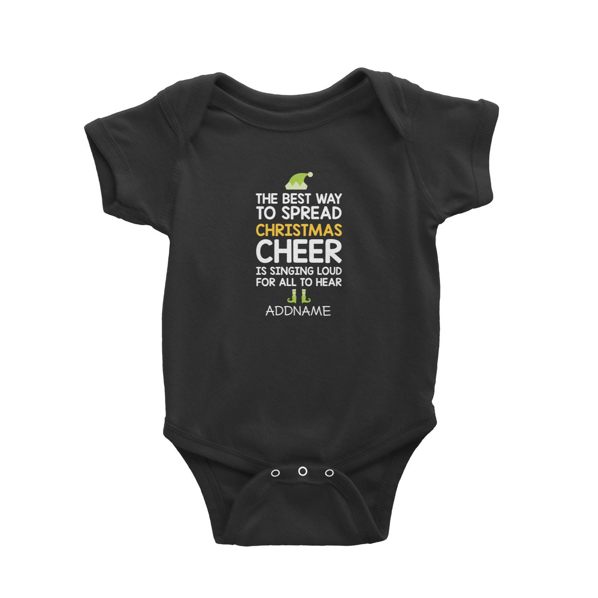 Xmas The Best Way To Spread Christmas Cheer Baby Romper